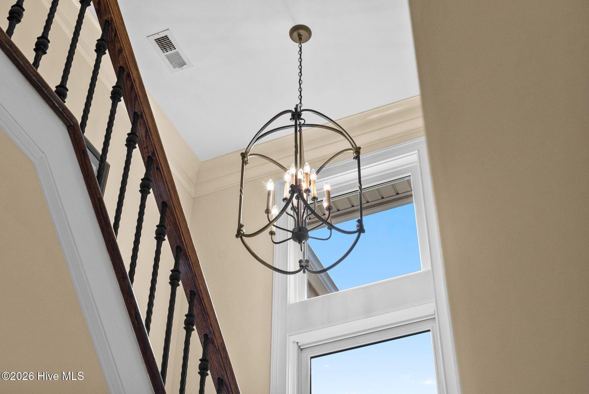 Staircase leading to upper level - 3858 Ridge Crest Drive, Southport, NC 28461