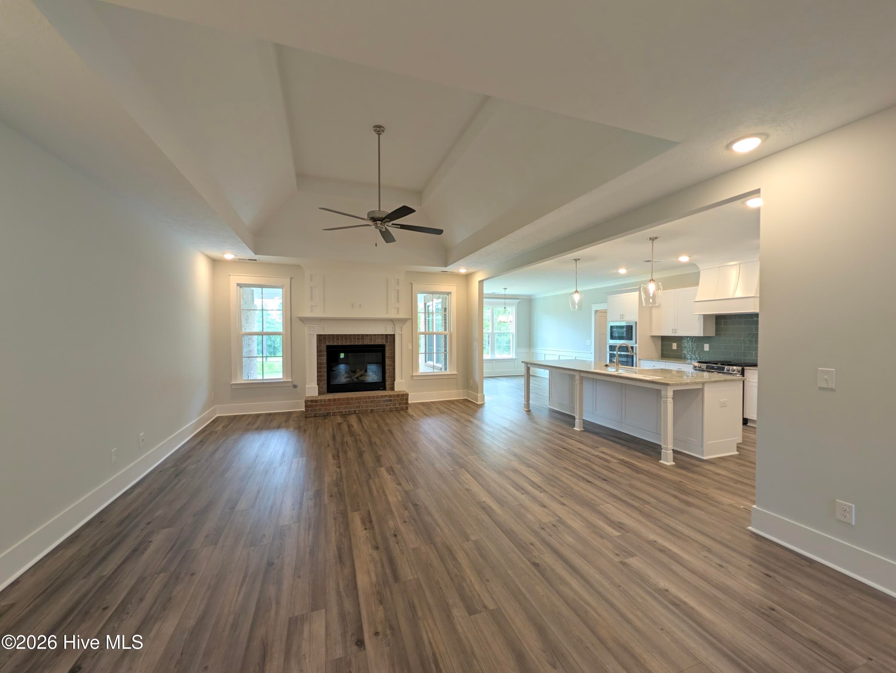 Gas-Log Fireplace - 10382 Helmsdale Drive, Aiken, SC 29803