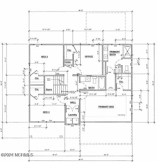 Second Floor - Floor Plan - 108 Palm Circle, Havelock, NC 28532, Havelock