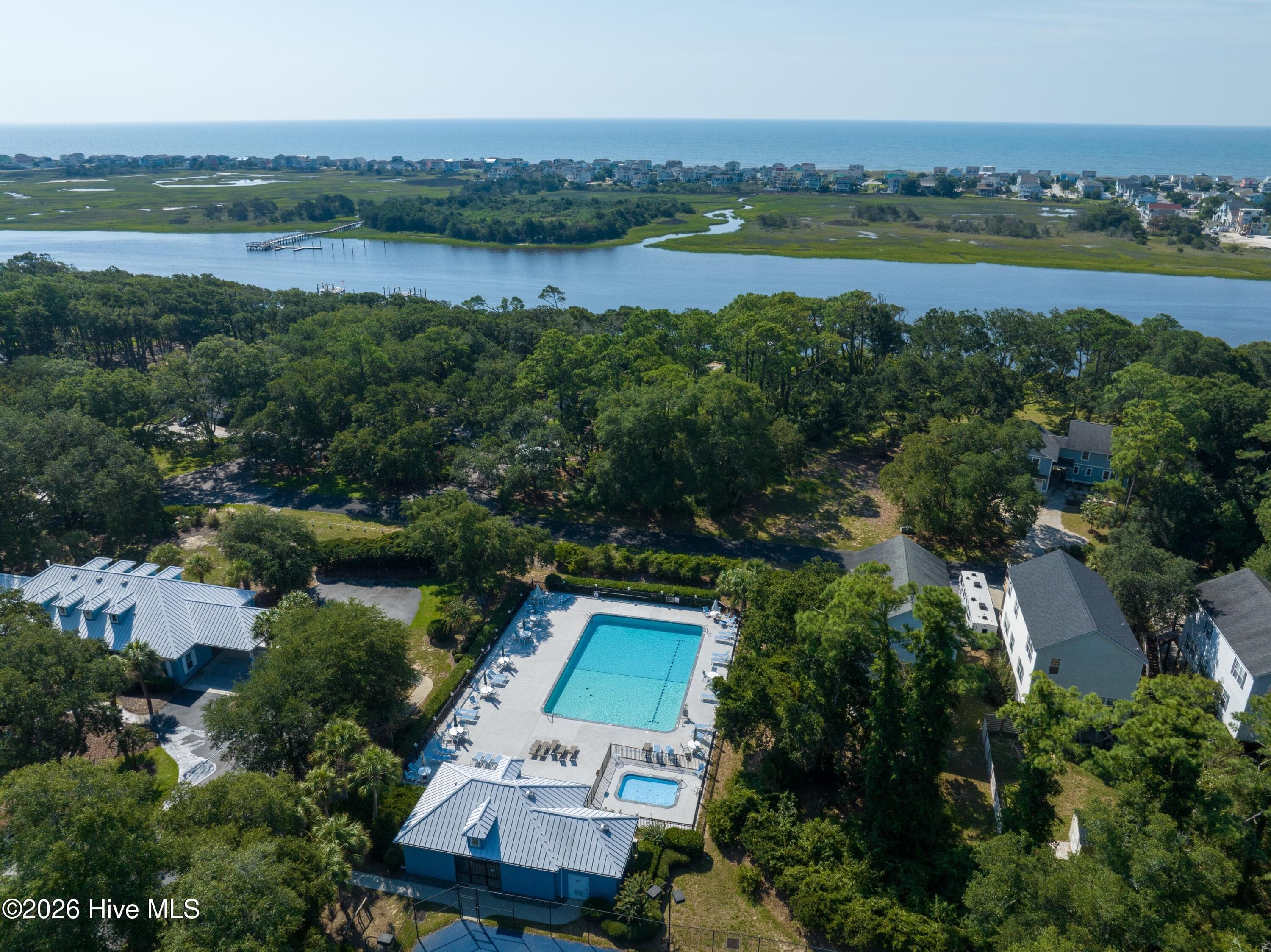Large community pool, look how close to ICW - 3392 Eagle Crest Drive SW, Supply, NC 28462
