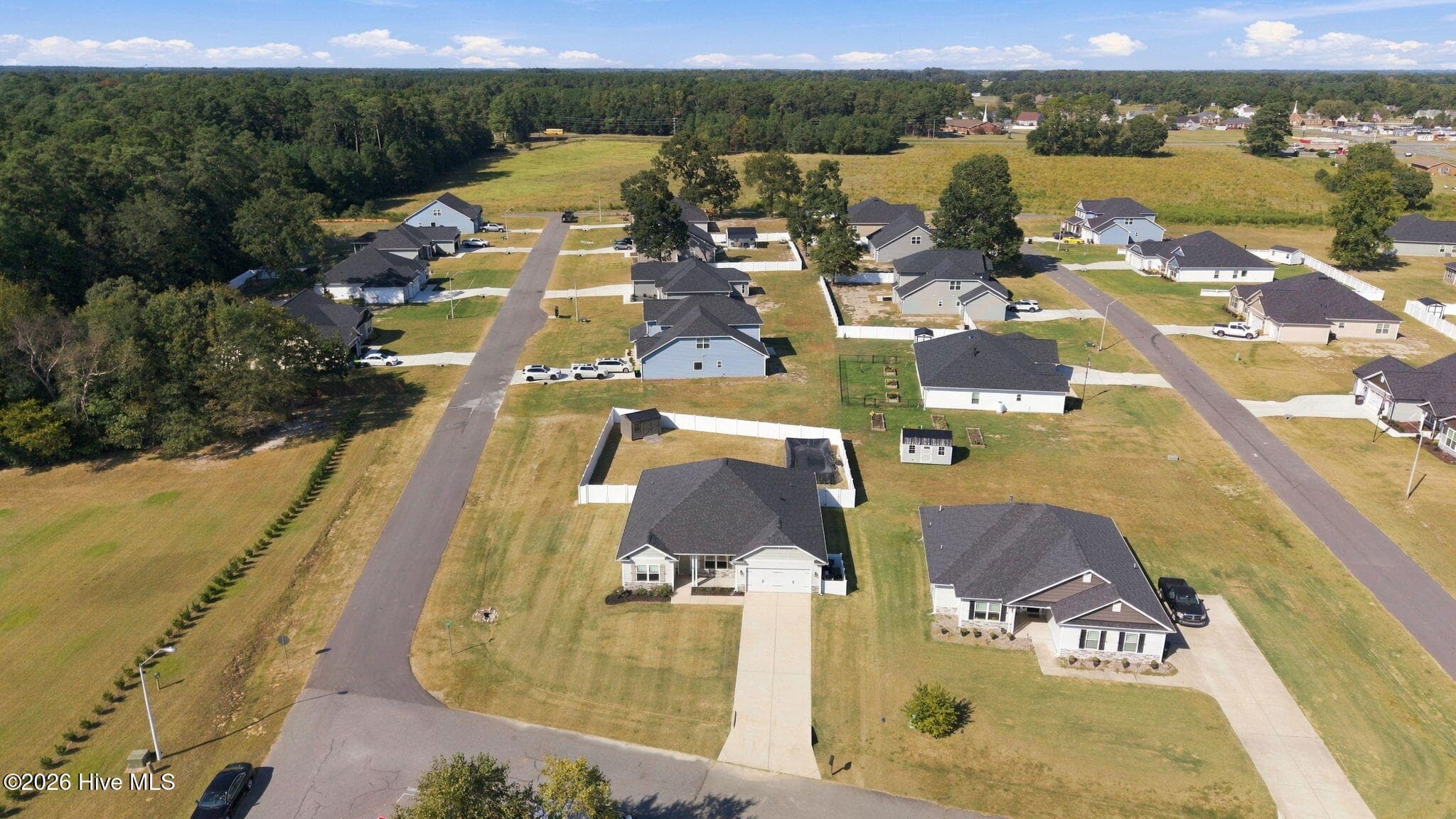 Aerial View - 303 Hadley Drive, La Grange, NC 28551