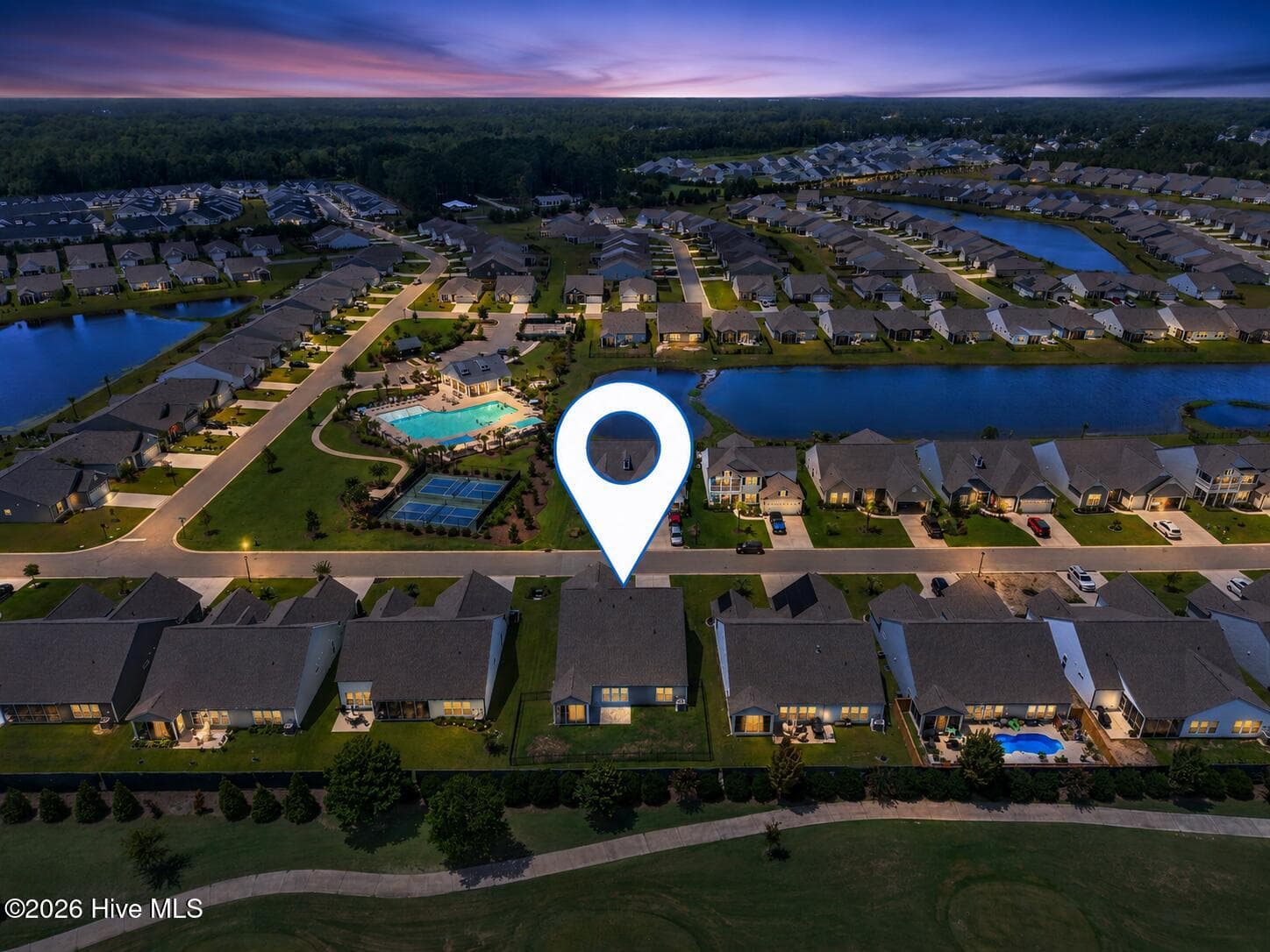 Twilight photo. - 139 Eagle Claw Drive, Calabash, NC 28467