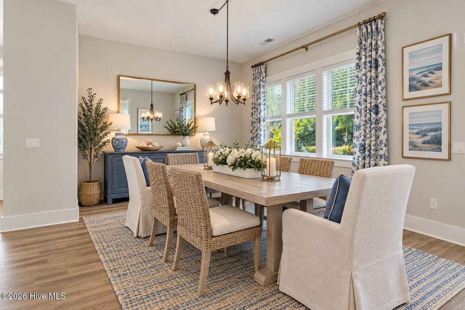 Virtually Staged Dining room - 7789 Harrier Circle, Leland, NC 28451