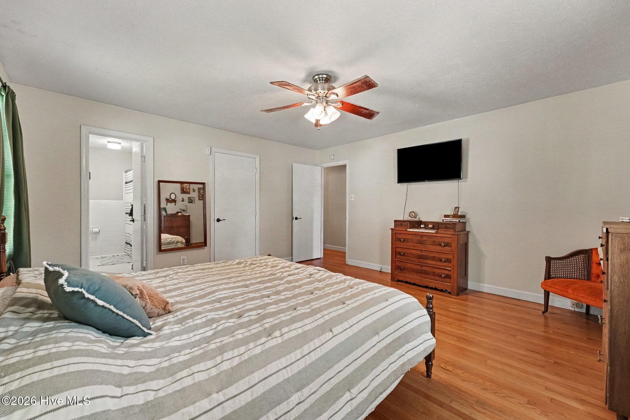 Primary bedroom with private bath and walk in closet - 1017 S Claiborne Street, Goldsboro, NC 27530