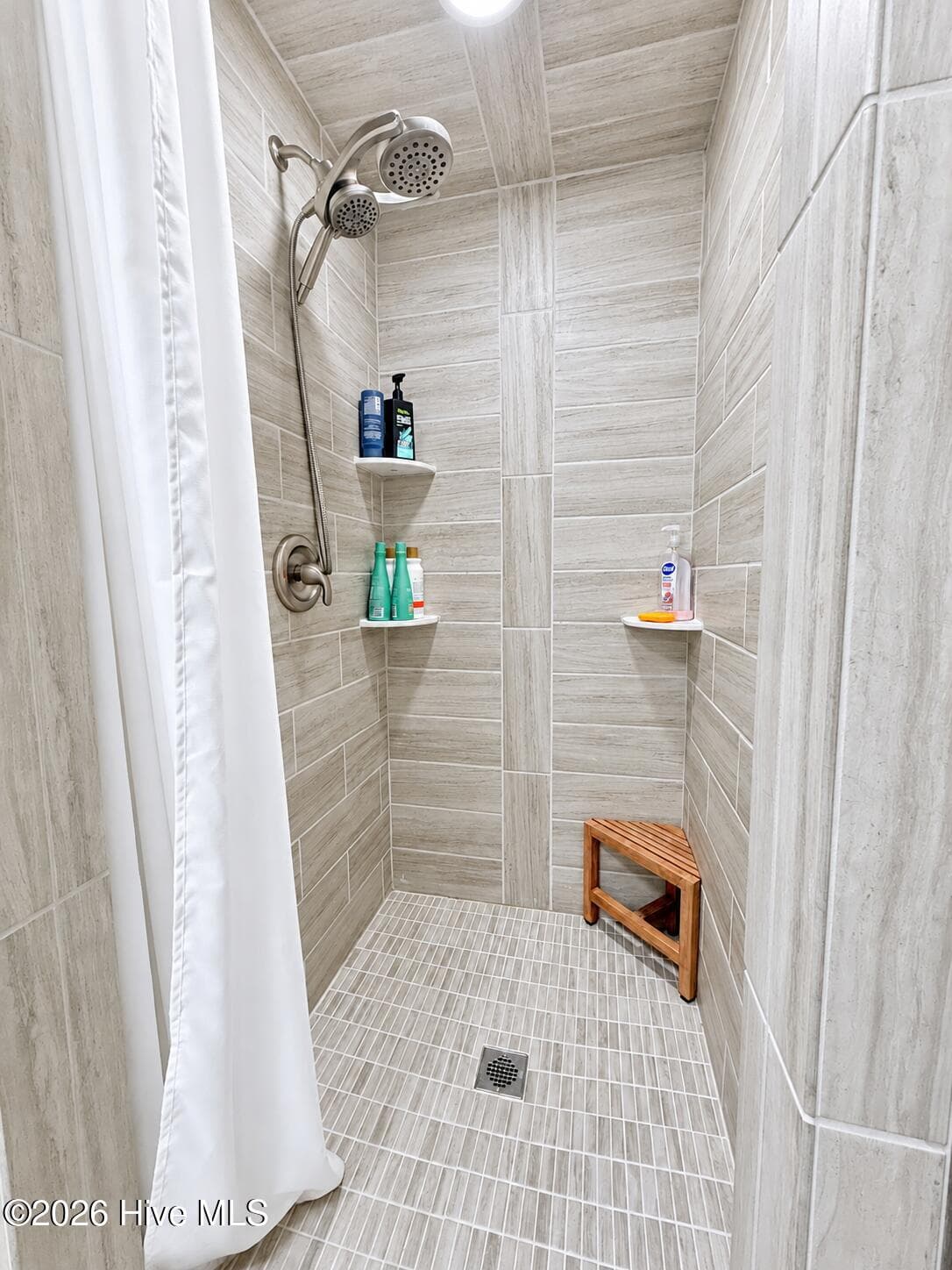 Bedroom #3 and bonus room bathroom walk-in shower - 5405 Cedar Tree Lane, Emerald Isle, NC 28594