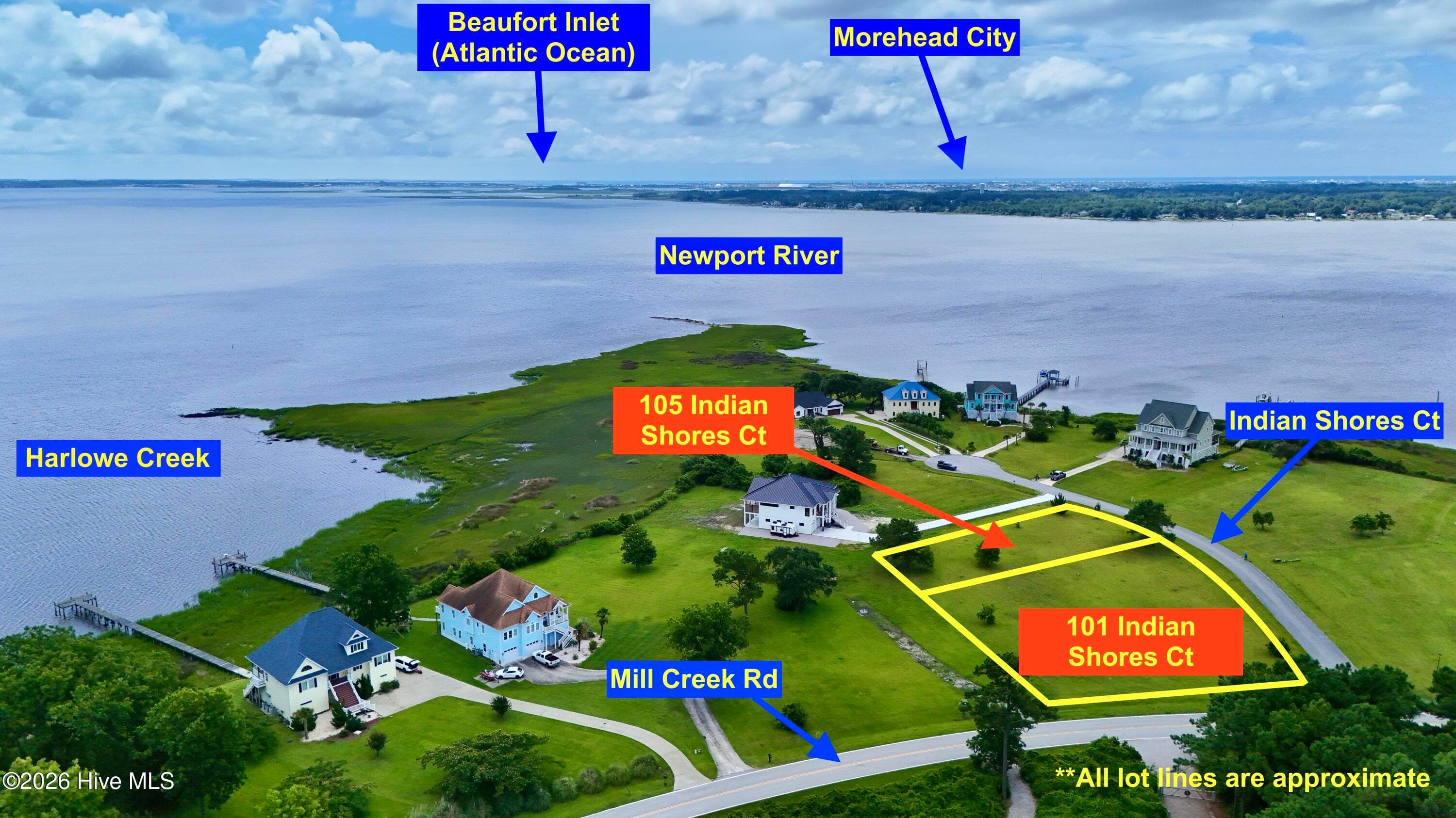 Residential Lot at 101 Indian Shores Court, Newport, NC 28570, photo 2 of 5