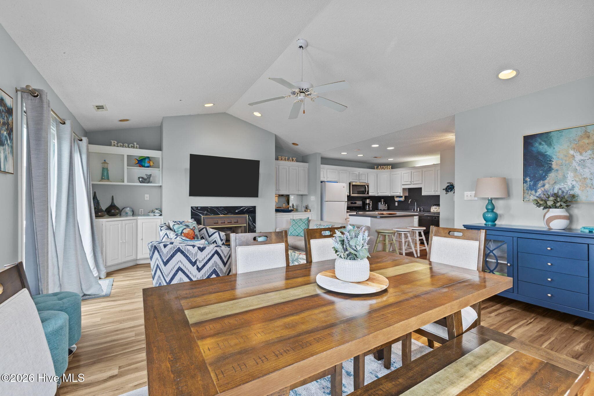 Dining/ living room - 2506 Ocean Drive A2, Emerald Isle, NC 28594