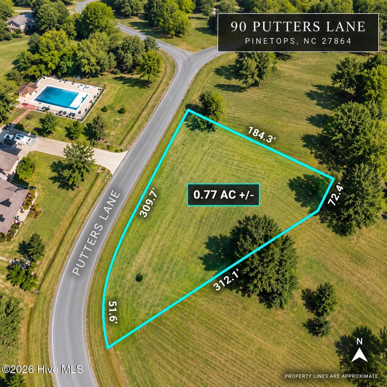 Birds Eye View - 90 Putters Lane, Pinetops, NC 27864