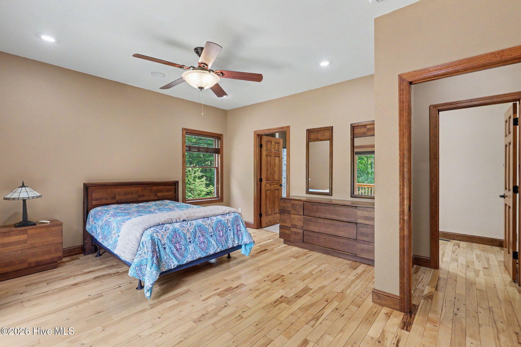 Oversized second main-level bedroom offers exceptional guest comfort. - 210 Majestic Drive, Hayesville, NC 28904