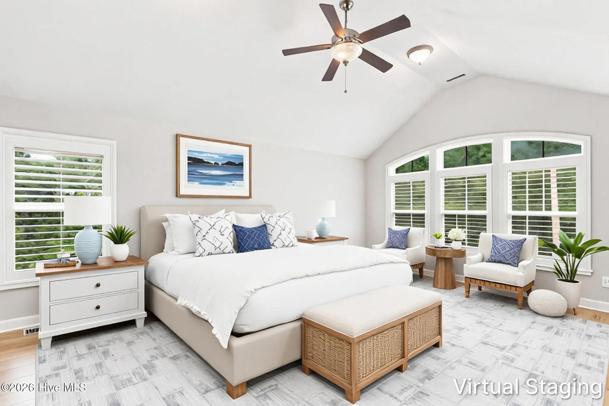 Master Suite Virtually Staged - 108 Katydid Court, Hampstead, NC 28443