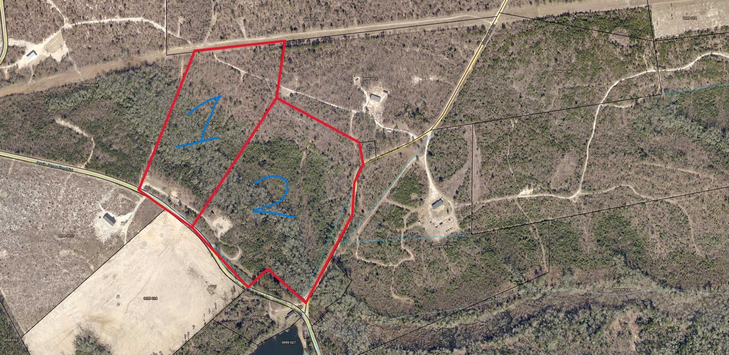 Parcel 2 - 2576 Jessie James Pond Road, Wrens, GA 30833