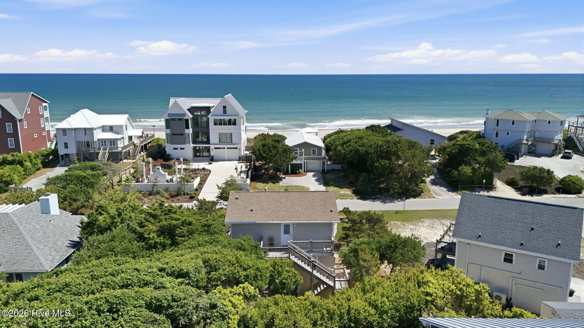 Aerial View - 6820 Ocean Drive, Emerald Isle, NC 28594