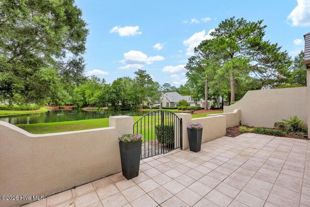 Rear courtyard - 1609 Dijon Drive, Wilmington, NC 28405