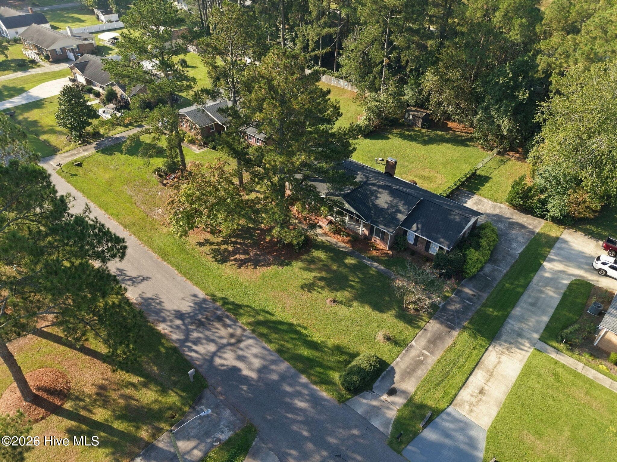 Ariel view of home - 109 Hardee Street, Greenville, NC 27858