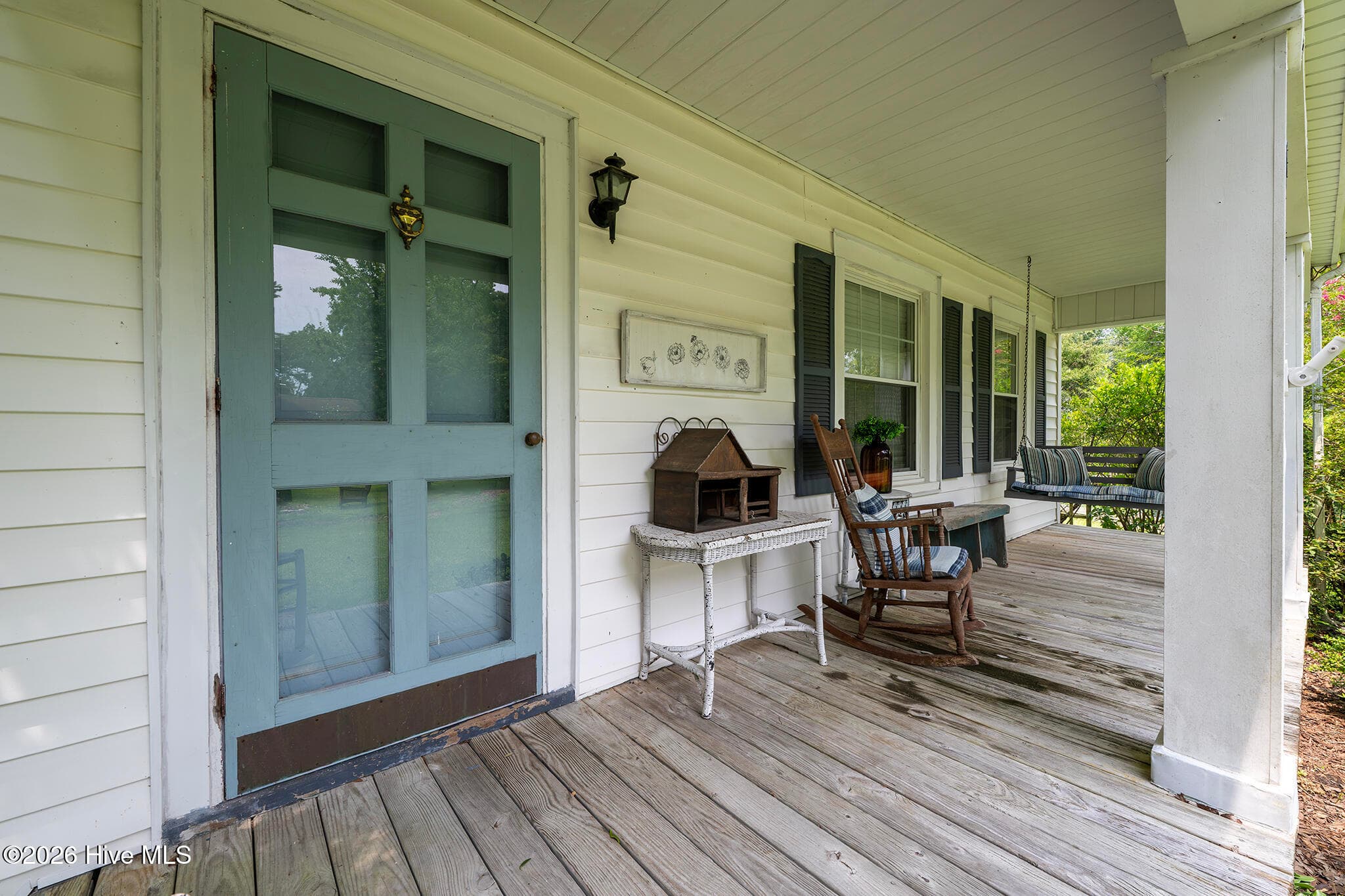 Covered Rocking Chair Front Porch - 1902 Wilson Street, New Bern, NC 28560