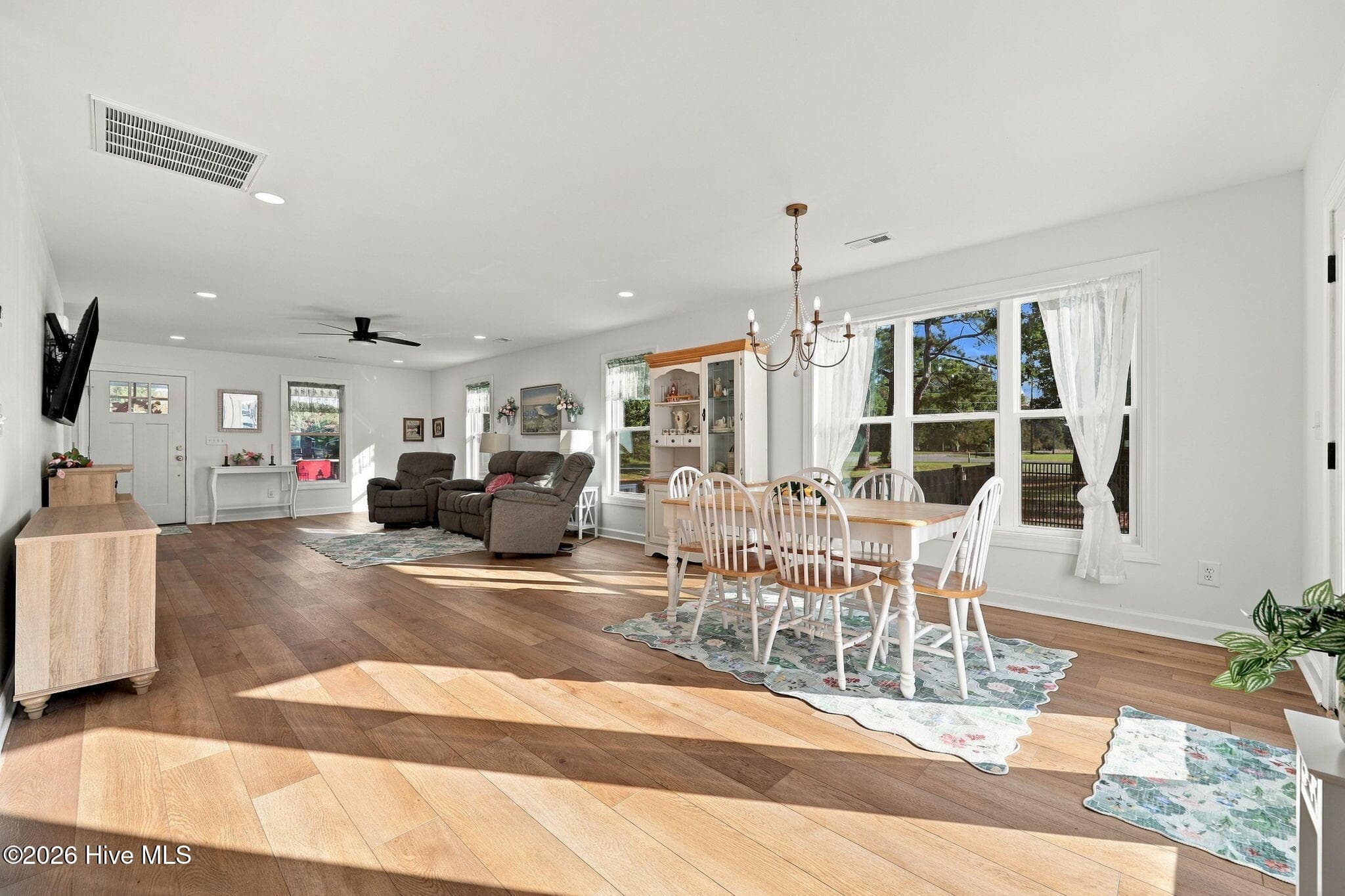 VIEW FROM KITCHEN TO OPEN CONCEPT AREA - 1874 Slatestone Road, Washington, NC 27889