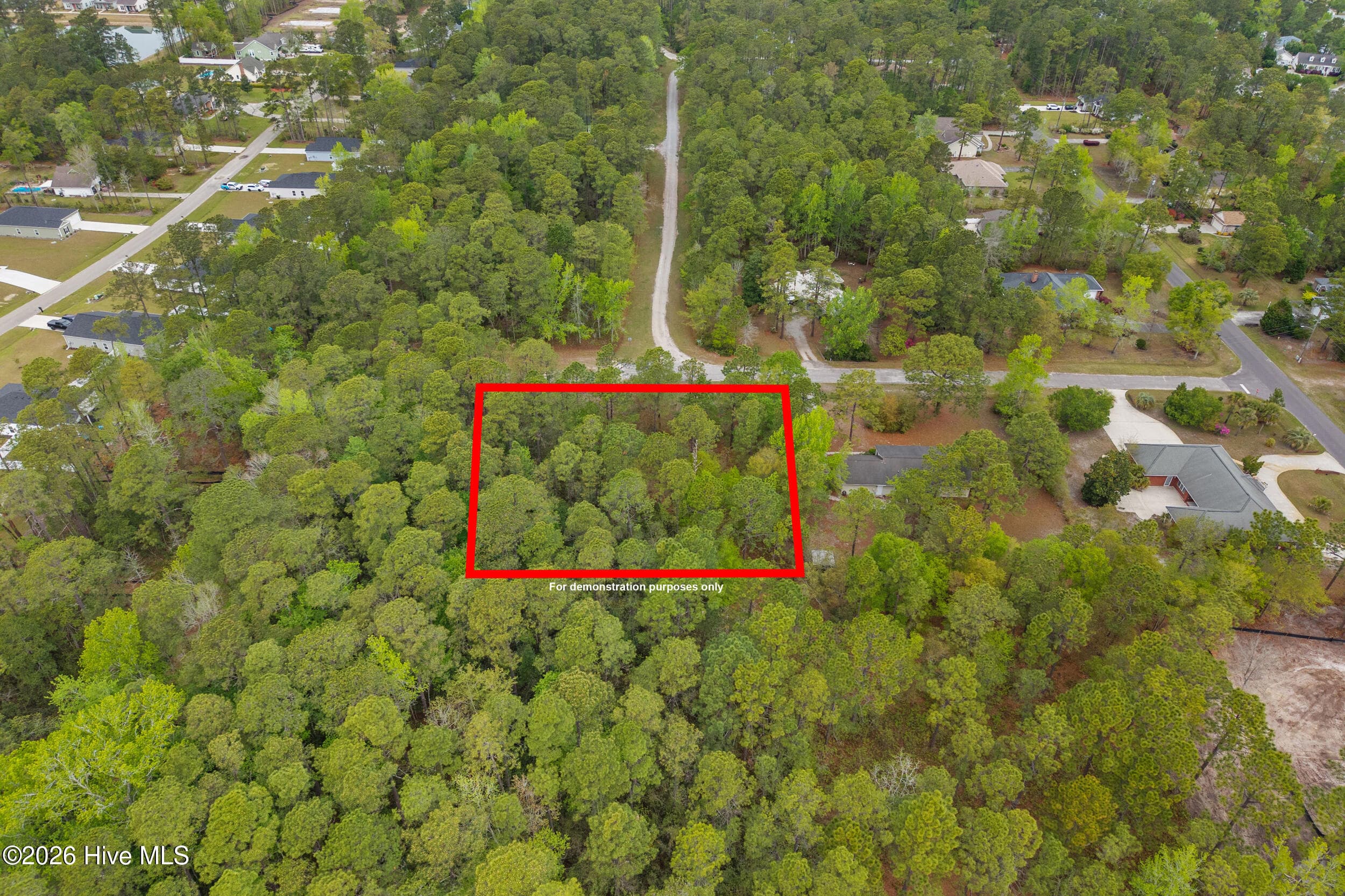 Boundary lines shown in red are for illustrative purposes only and should not be considered exact. - 3 3 Deer Run Road SW, Carolina Shores, NC 28467