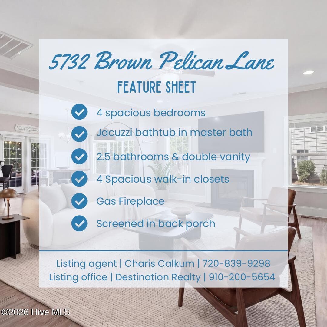 Single Family Residence at 5732 Brown Pelican Lane, Wilmington, NC 28409, photo 35 of 40