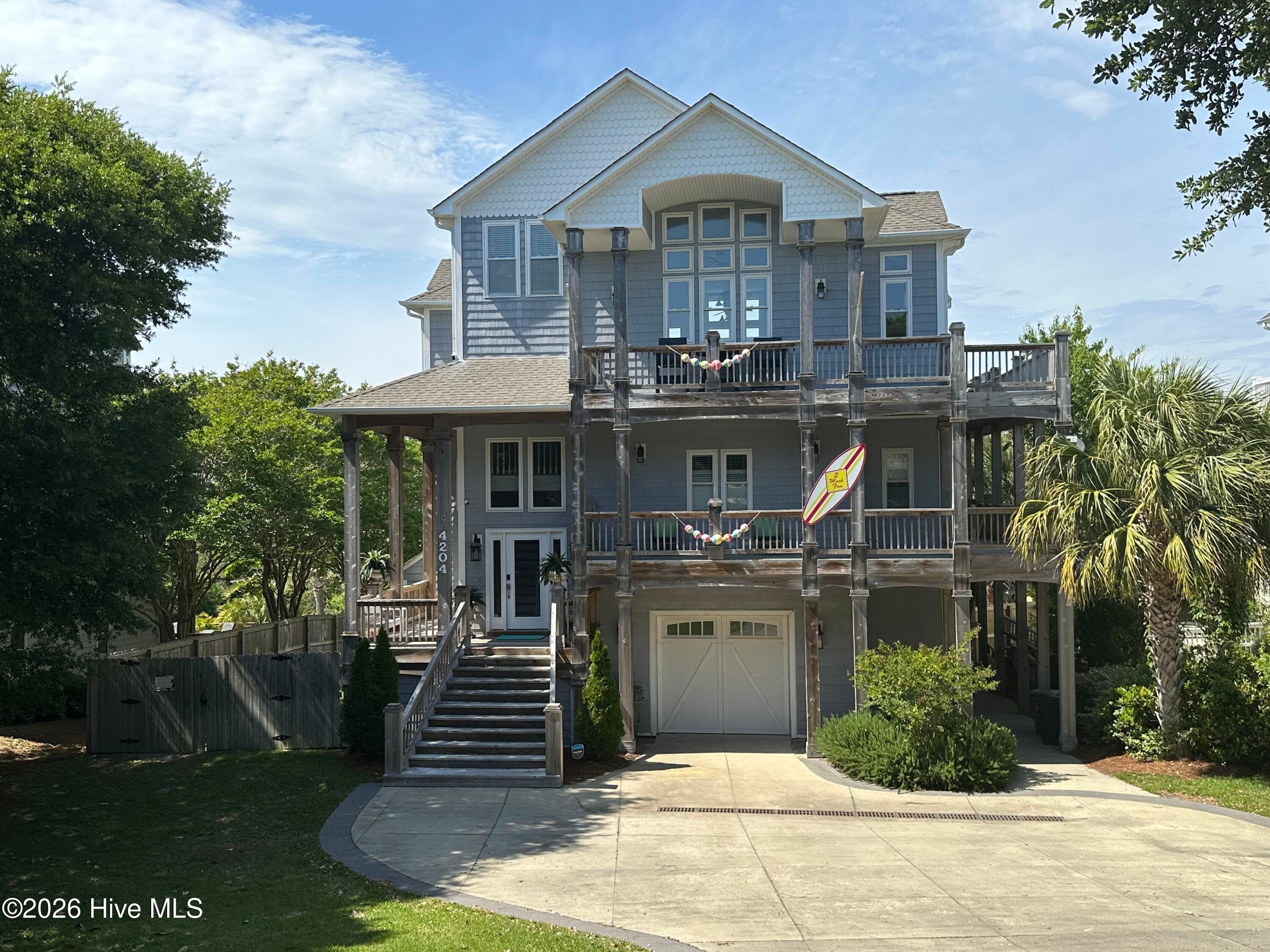 Curb Side Elevation - 4204 Emerald Drive, Emerald Isle, NC 28594