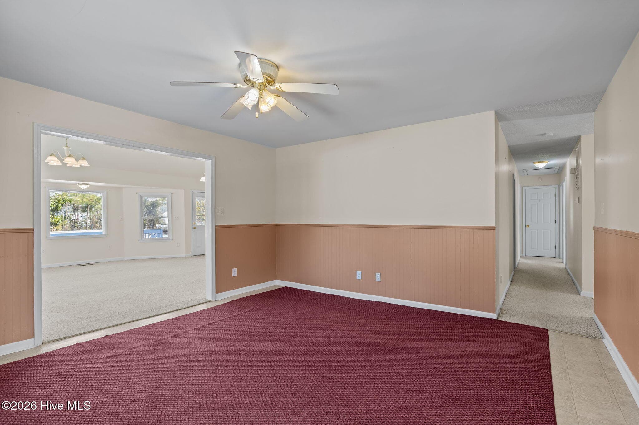 Dining Room open to living area - 110 Speight Street, Havelock, NC 28532