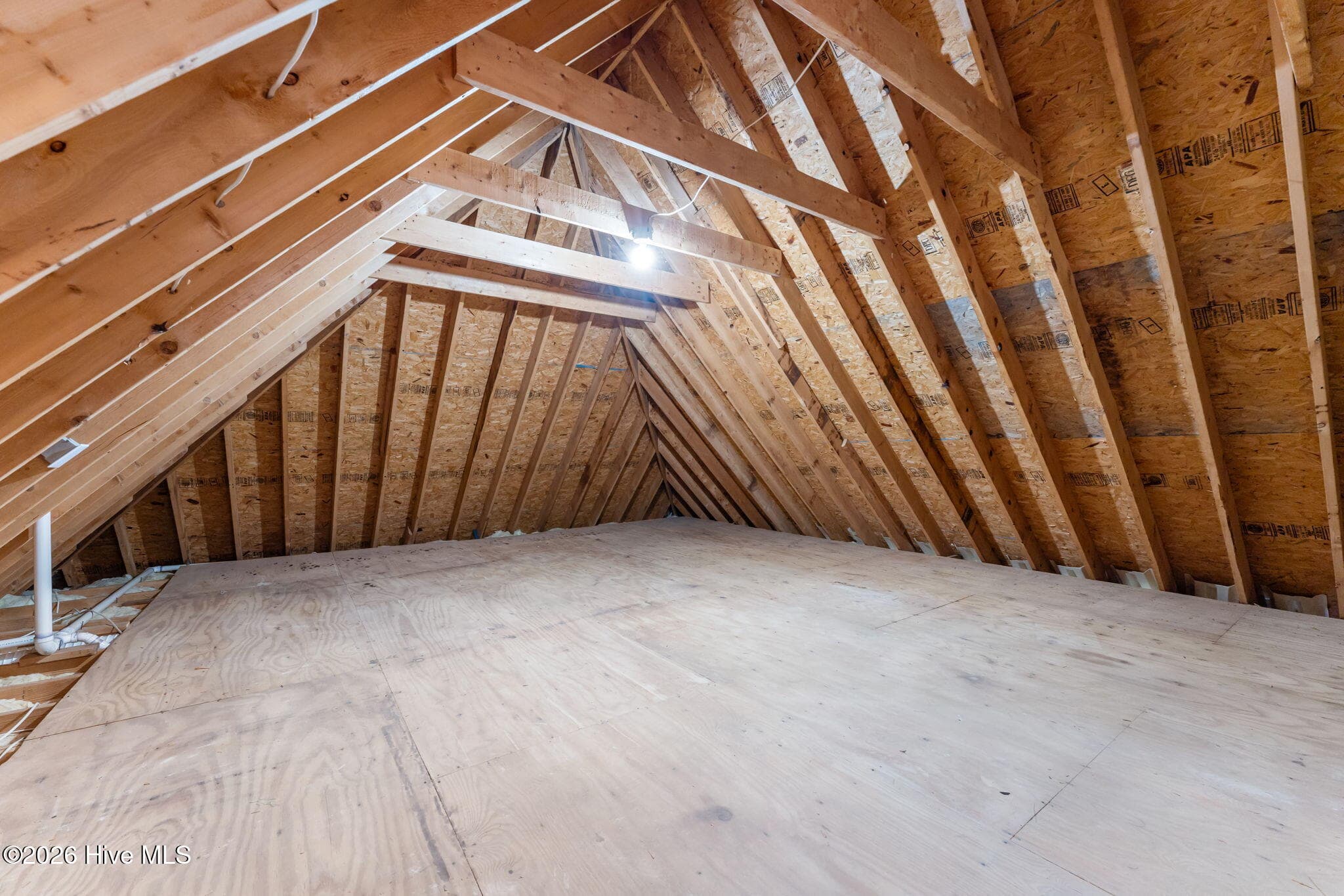 Floored attic space, Potential for a bonus room. - 22 Lochmere Drive, Pinehurst, NC 28374