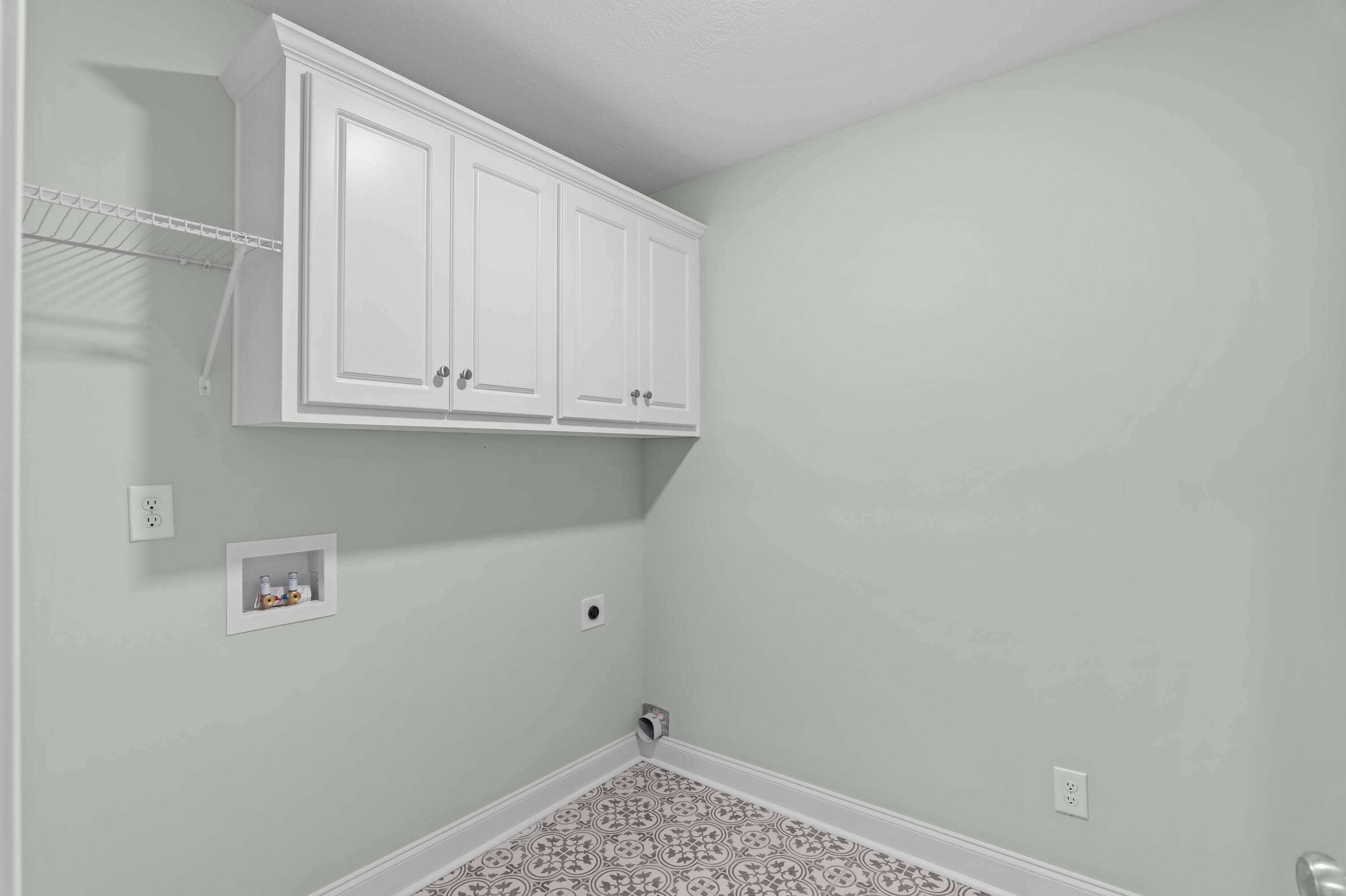 Laundry Room with cabinets for storage - 1340 Bellingham Drive, Beech Island, SC 29842