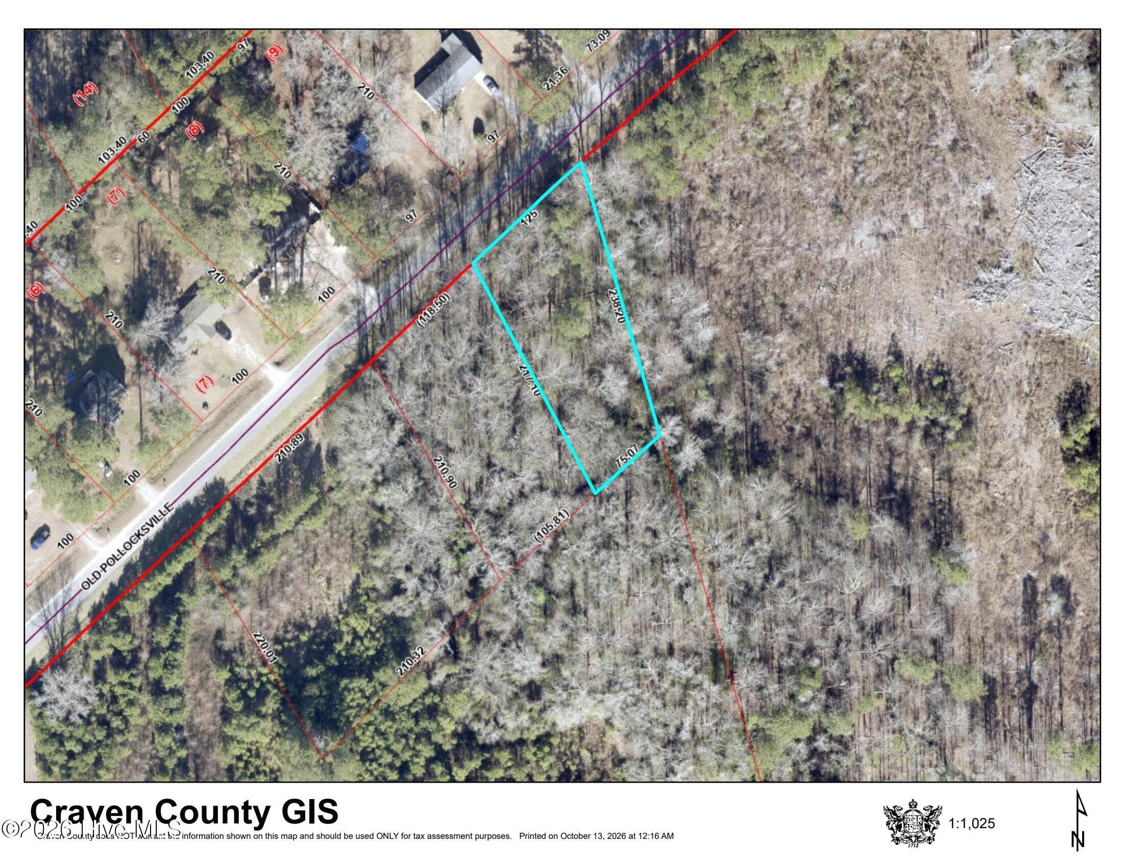 Undeveloped at 415 Old Pollocksville Road, New Bern, NC 28562, photo 3 of 3