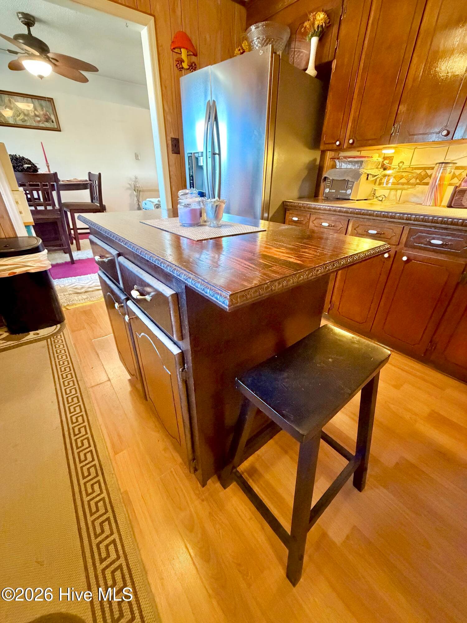 Kitchen with removable island - 5978 Hwy 258 S, Deep Run, NC 28525