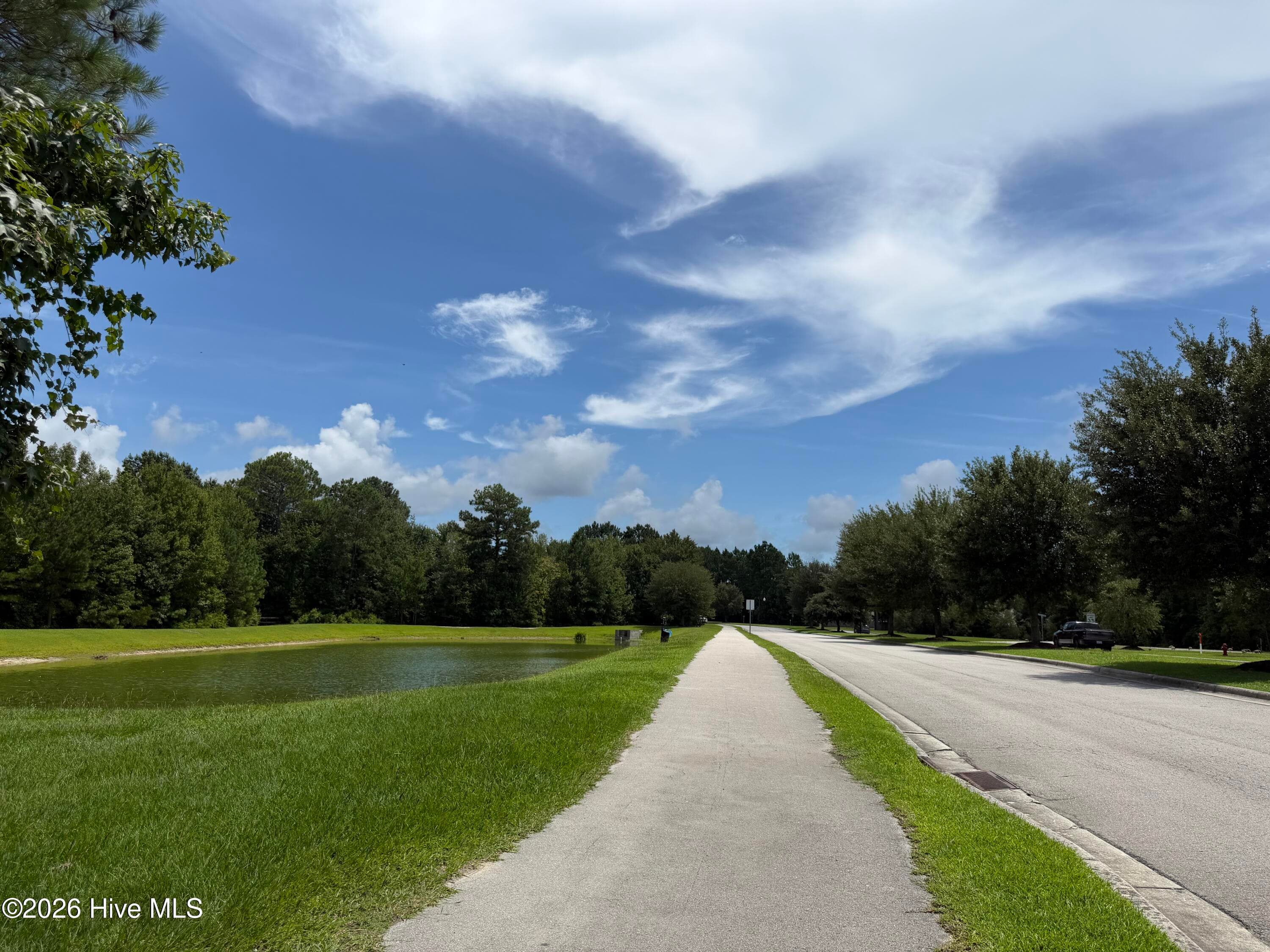 walking path and ponds - 820 Hidden Bridge Drive, Jacksonville, NC 28546