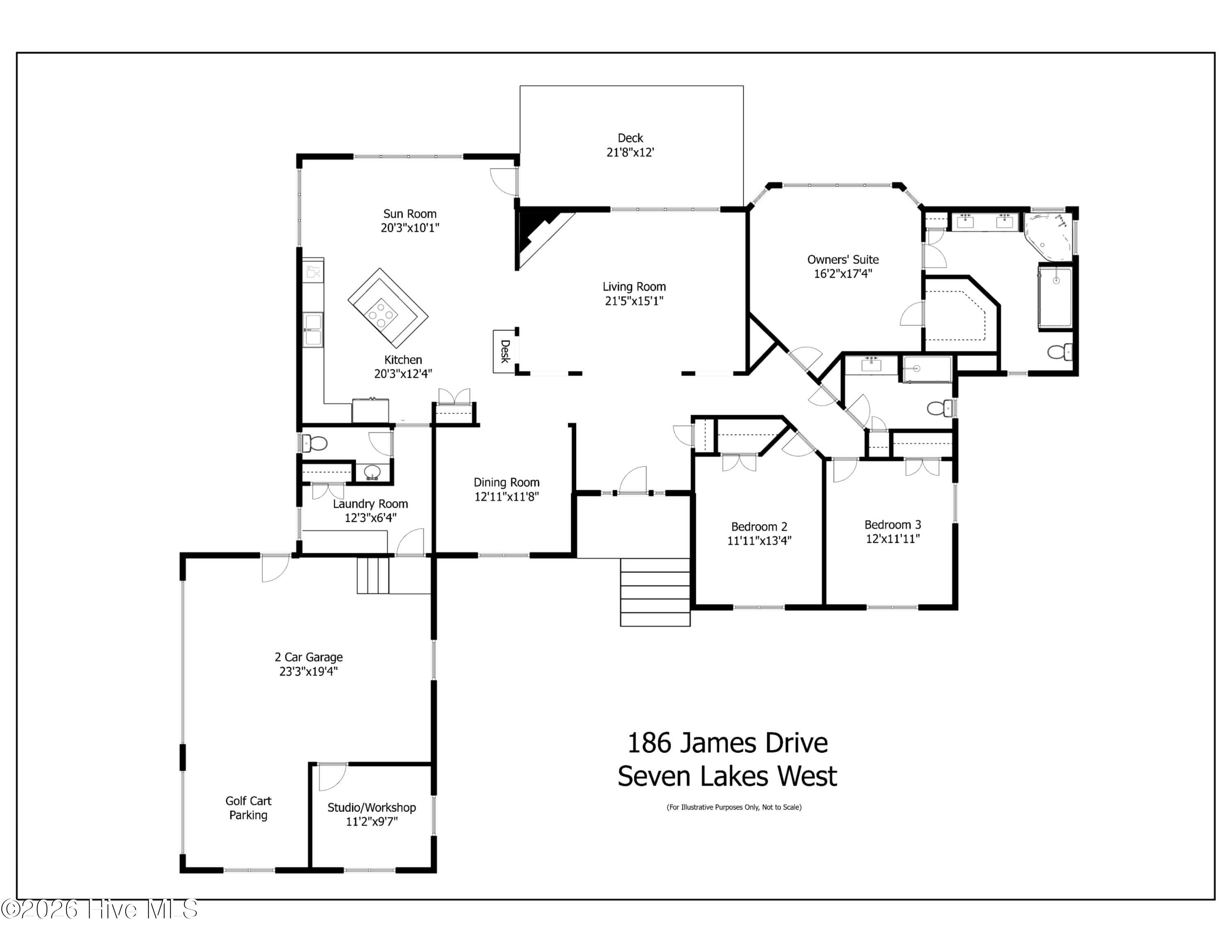 Floor Plan - 186 James Drive, West End, NC 27376
