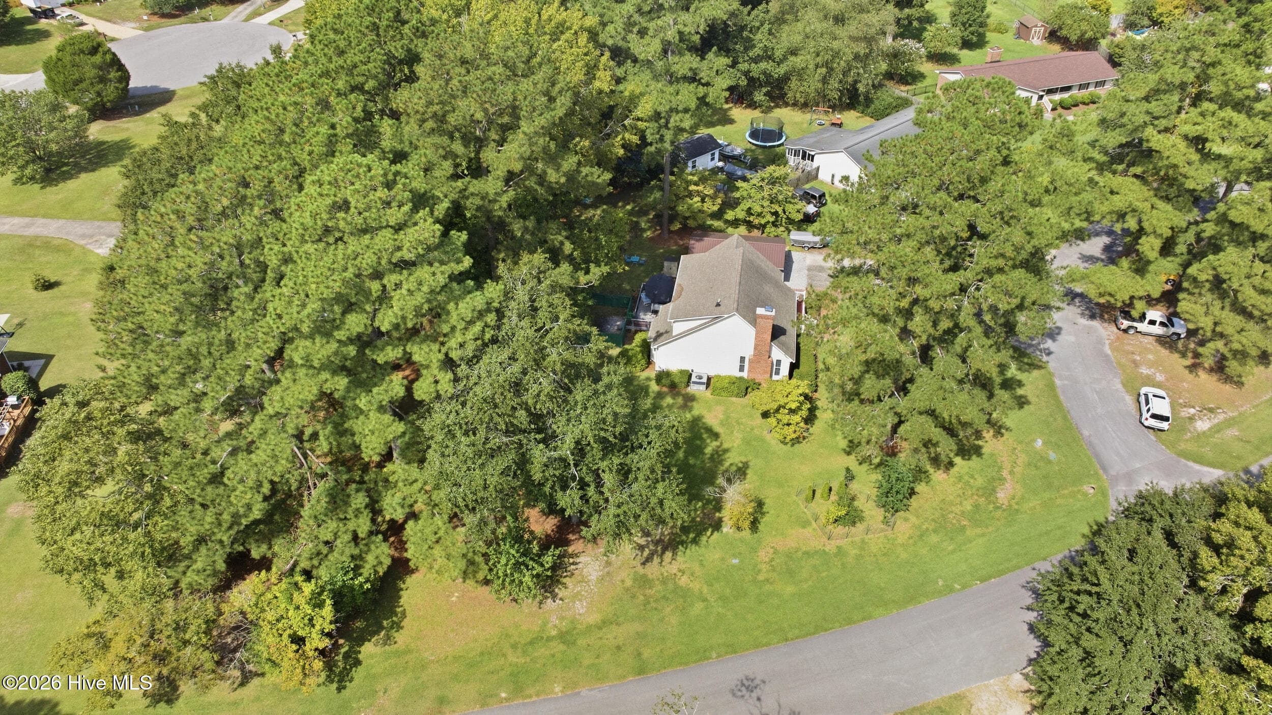 Aerial View - 3308 Hunt Master Road, Trent Woods, NC 28562