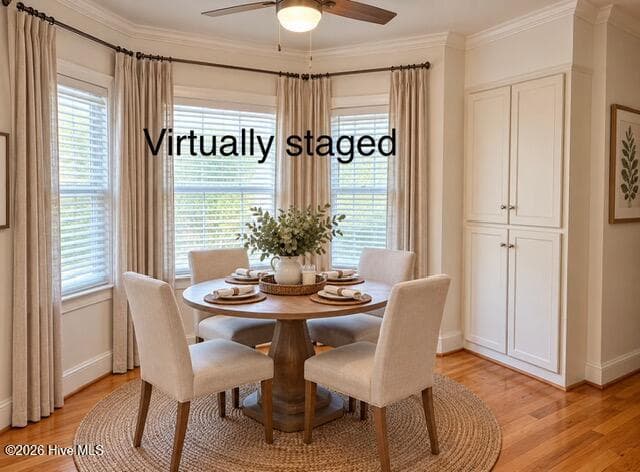 This shows you how the eat-in area could look with furniture. - 4147 Knollcrest Circle N, Martinez, GA 30907