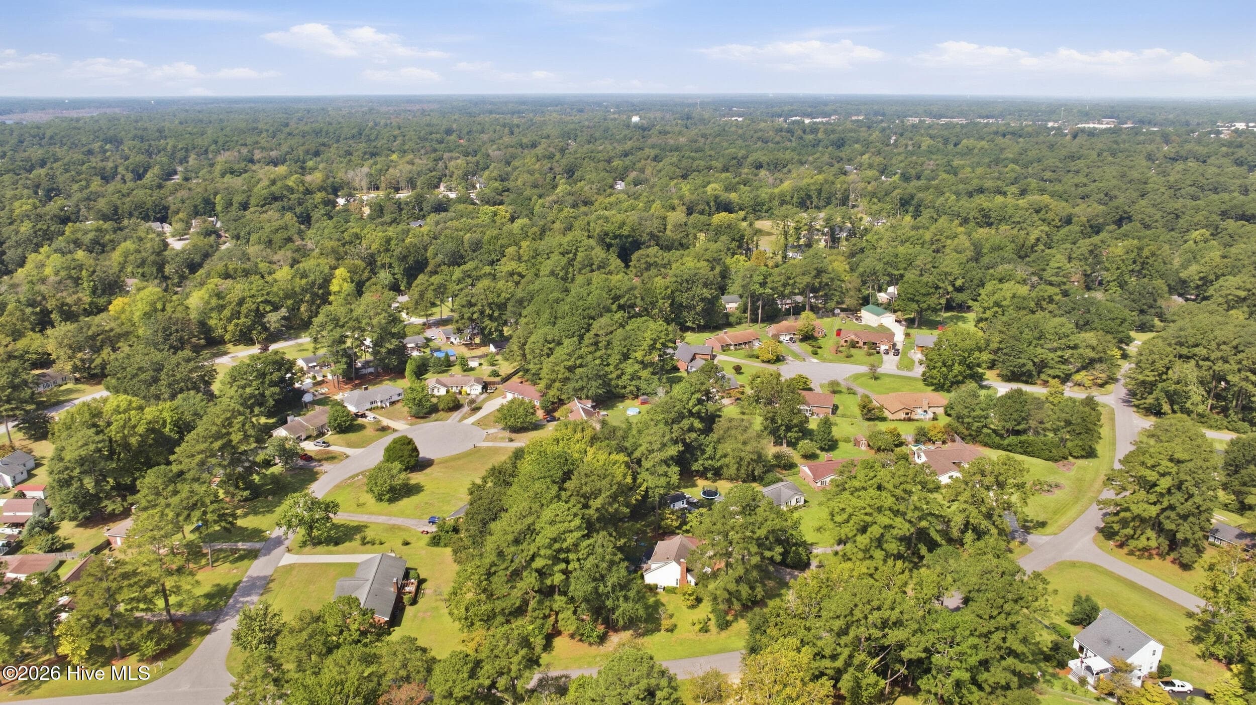 Aerial View - 3308 Hunt Master Road, Trent Woods, NC 28562