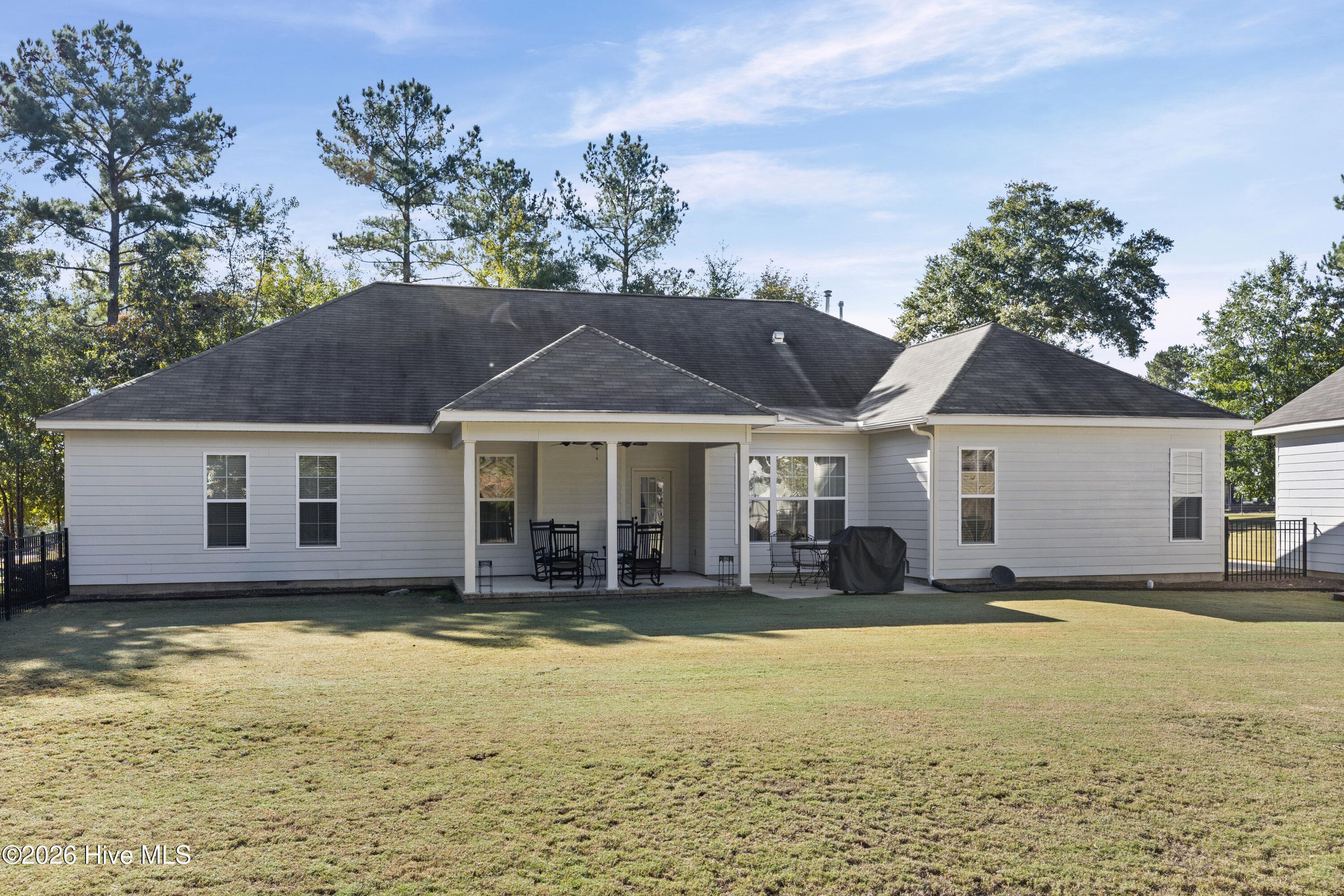 Covered back porch plus a patio - 2016 Edenberry Row, Beech Island, SC 29842