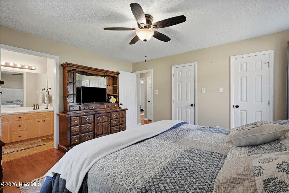 Primary bedroom - 110 Hilltop Drive, Four Oaks, NC 27524
