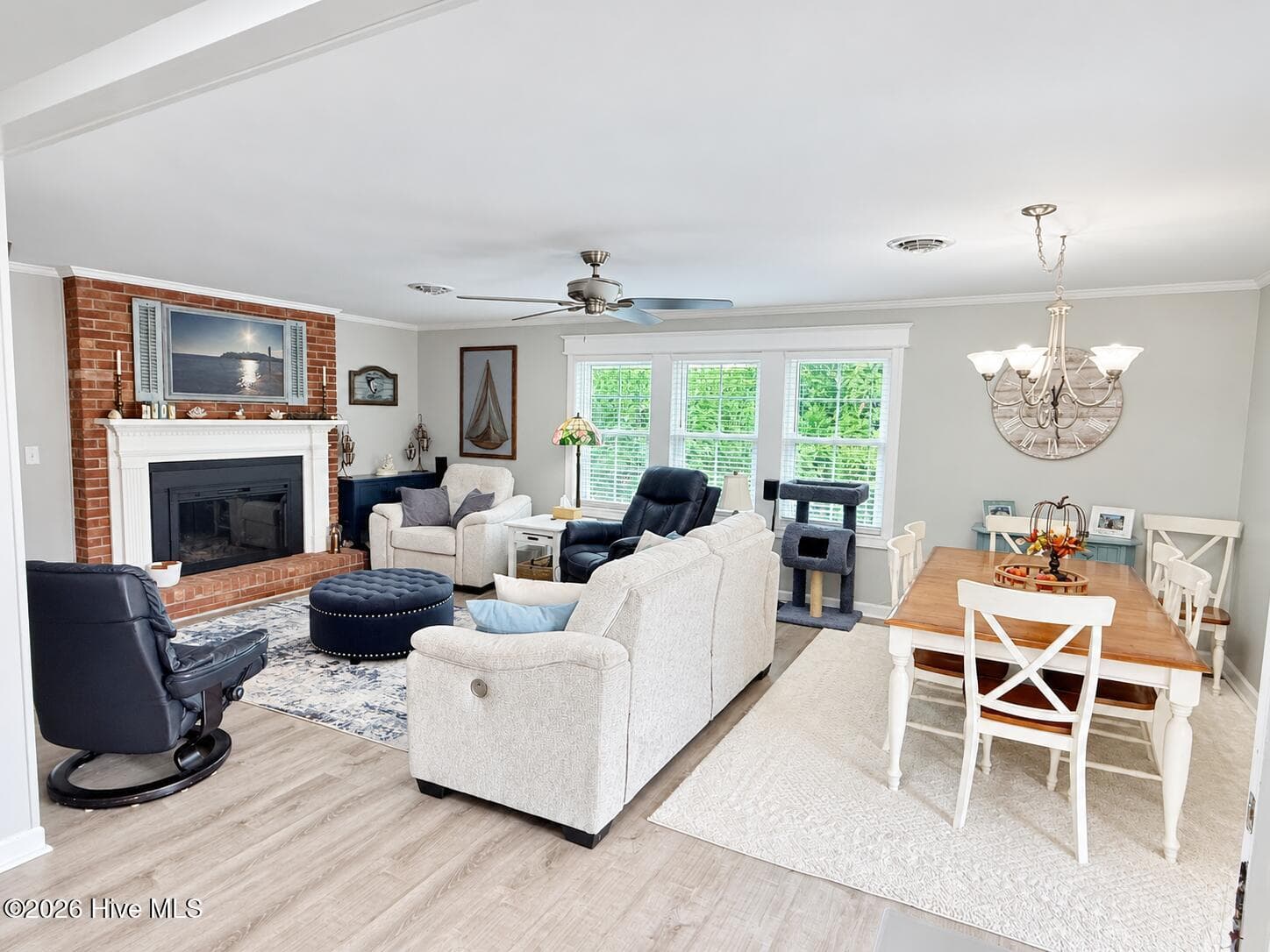 Living Room/Dining Room - 5405 Cedar Tree Lane, Emerald Isle, NC 28594