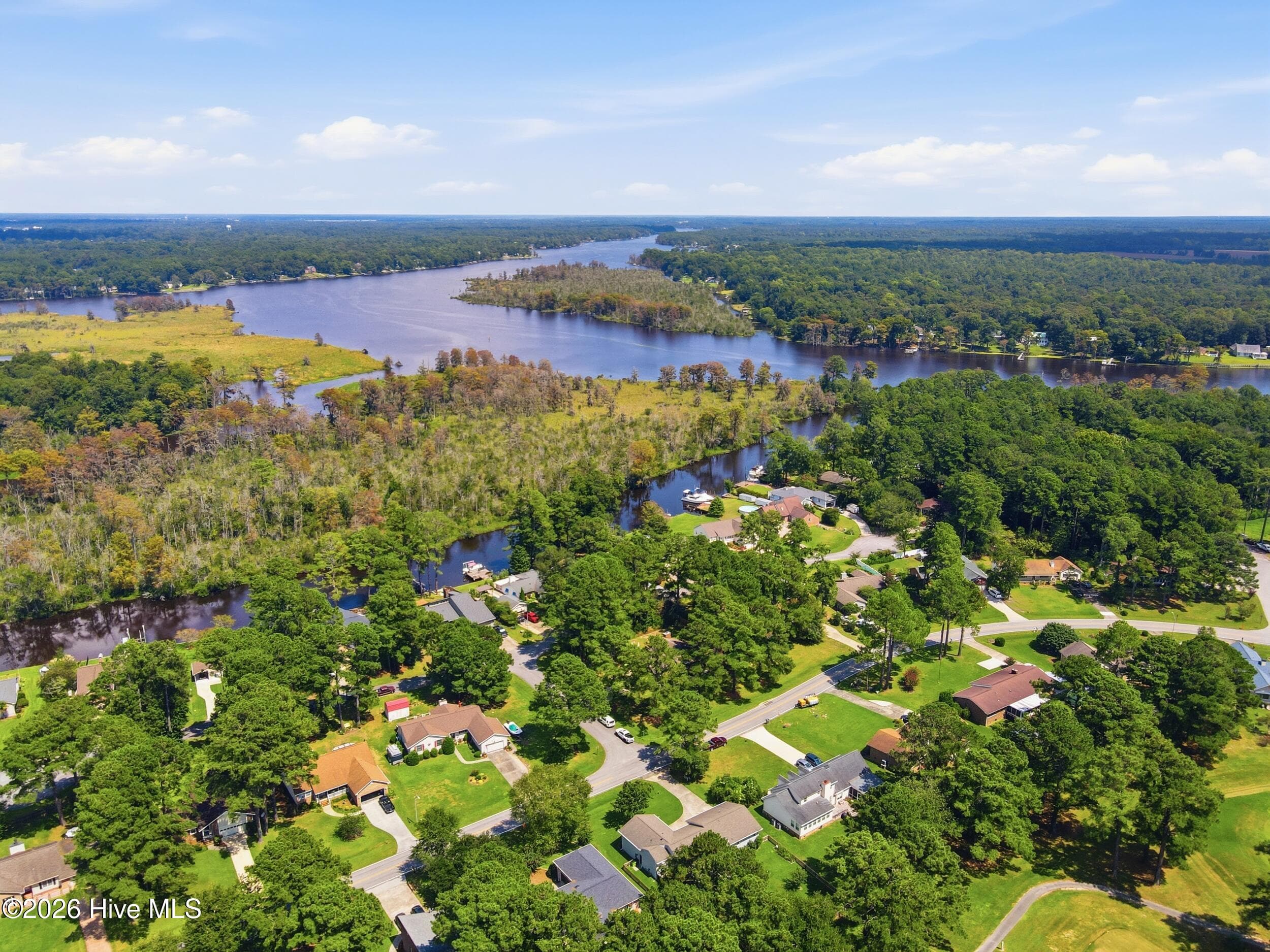 Aerial View - 701 Plantation Drive, New Bern, NC 28562