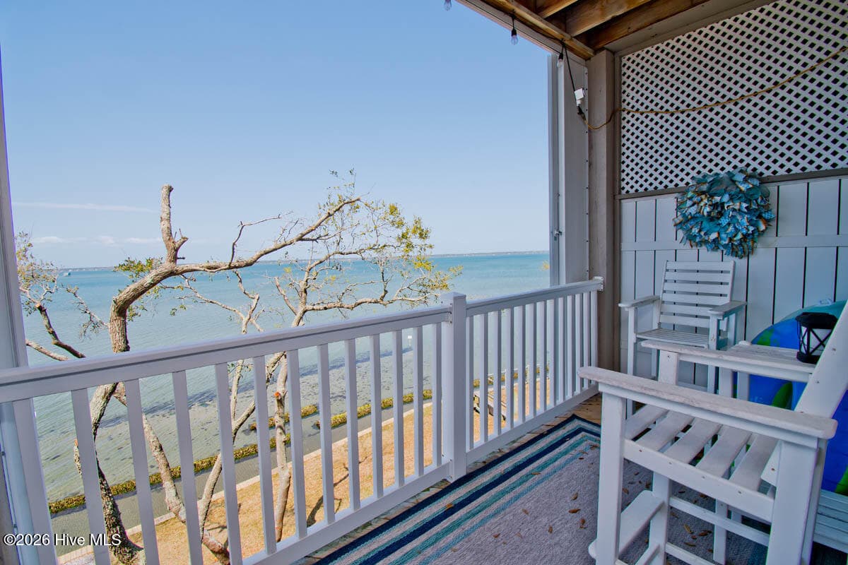 Porch view to the east. - 1700 Salter Path Road 202-R, Indian Beach, NC 28512