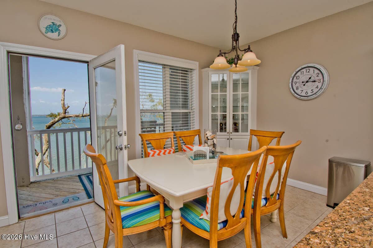 Inside dining with a view. - 1700 Salter Path Road 202-R, Indian Beach, NC 28512