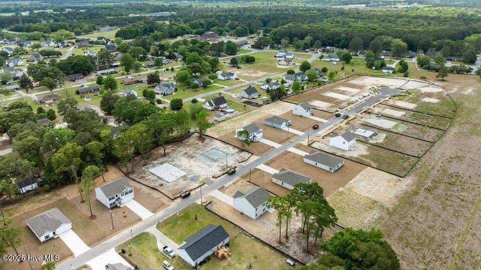 Aerial photos of Blair Ridge * Photos are not of actual home or interior features and are representative of floor plan only. * - 125 Claude Street Lot 46, La Grange, NC 28551