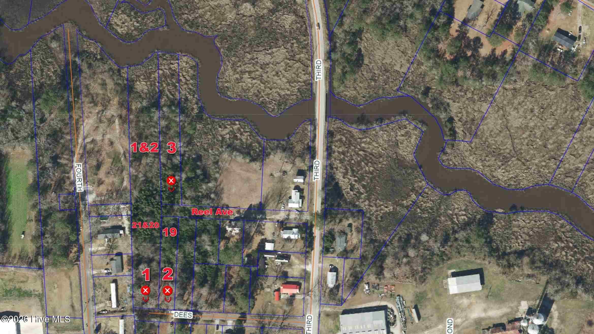 Pamlico Co Image - This is NOT a Survey Labelled by Listing Broker - 314 Multiple Lots Dees Avenue, Bayboro, NC 28515