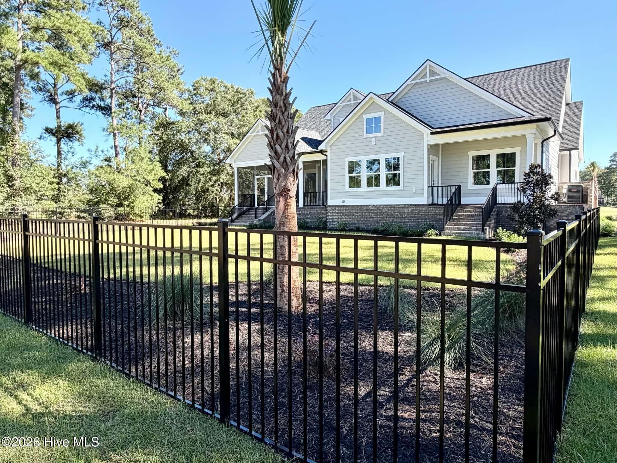 Rear fenced yard. - 550 Glenburnie Street NW, Calabash, NC 28467