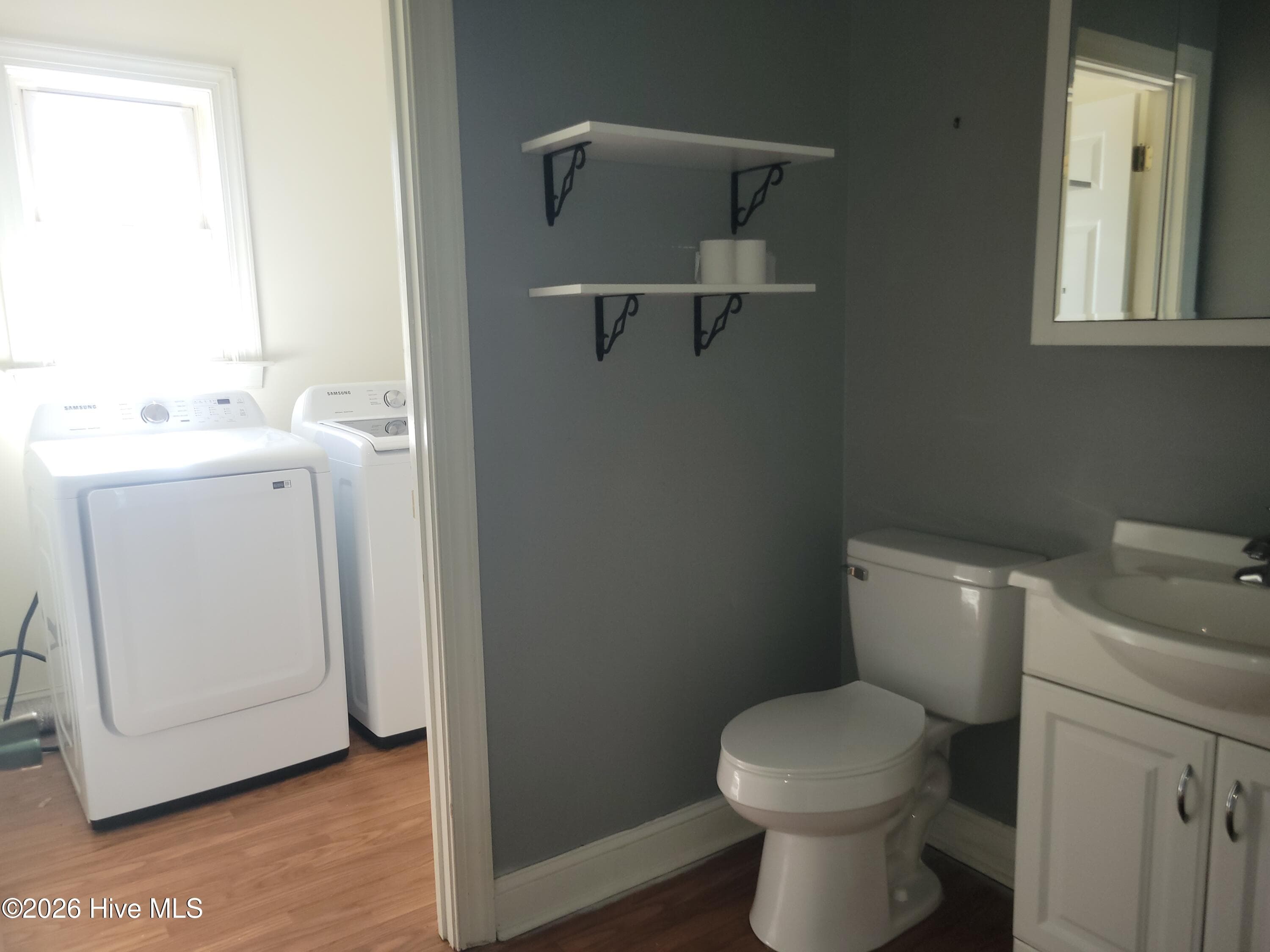 1/2 bath & laundry - 1st floor - 4511 Bobwhite Trail N, Wilson, NC 27896