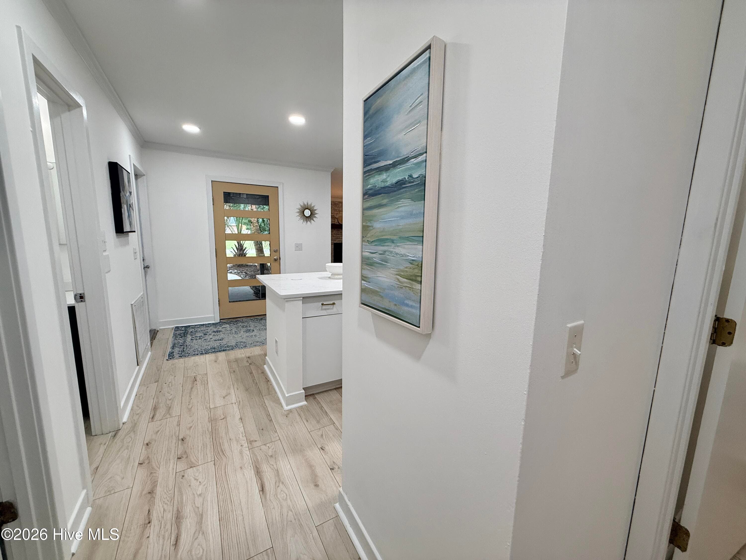Hallway to the bedrooms - 1001 Hunting Ridge Road, Wilmington, NC 28412