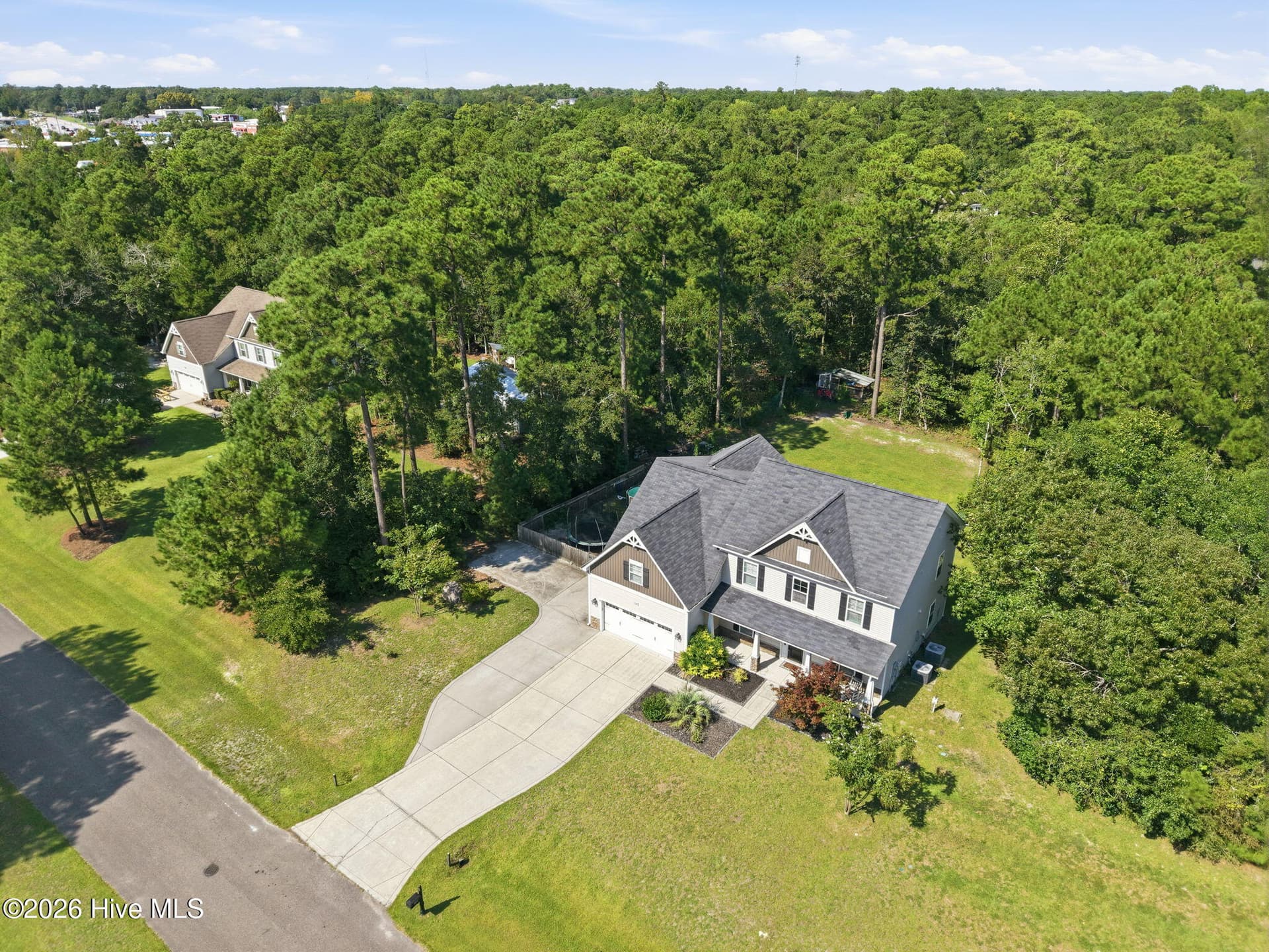 Aerial View of 1.14 Acre Homesite - 108 Katydid Court, Hampstead, NC 28443