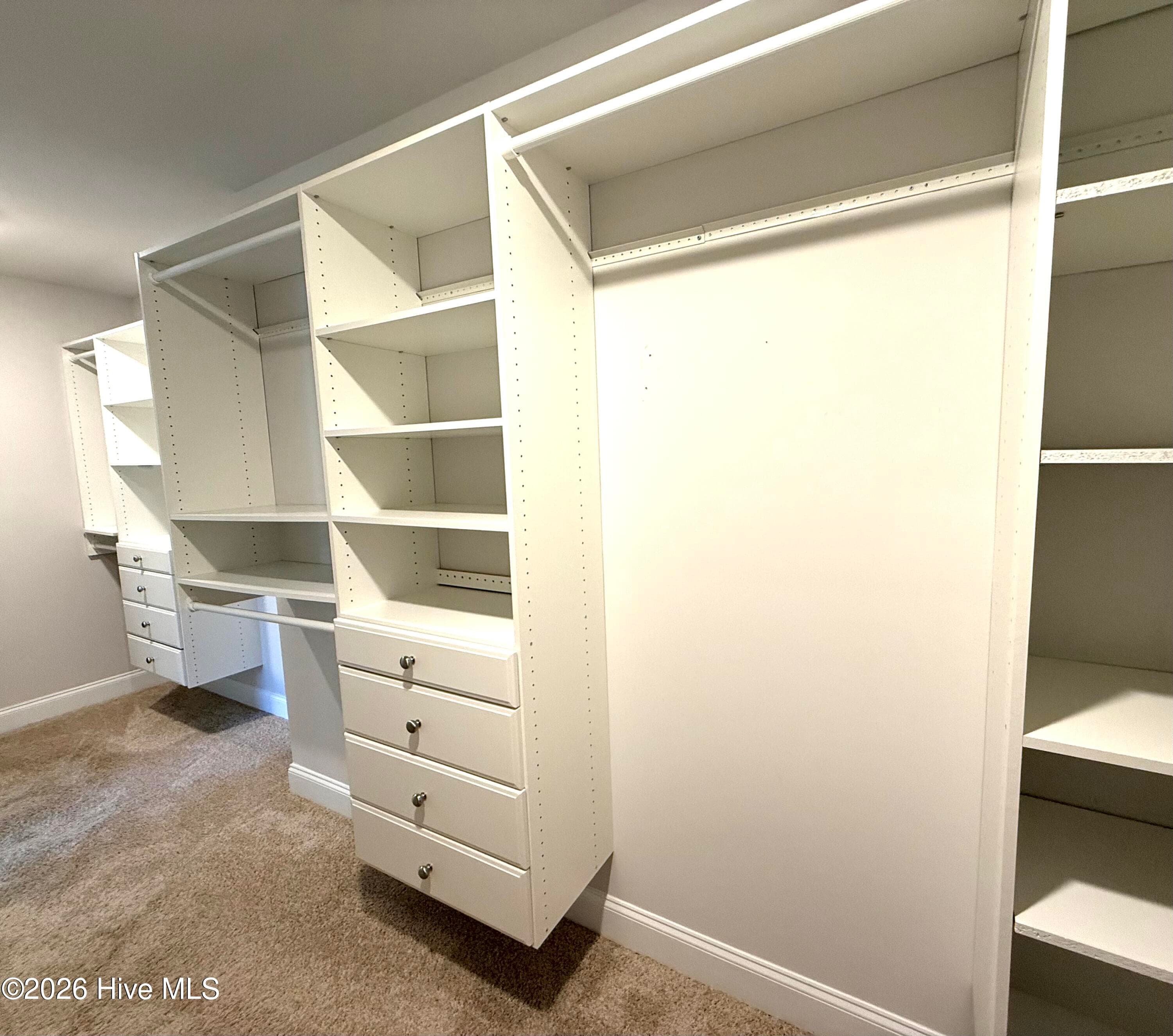 built-in drawers in owner's closet - 5010 Spring Green Pass, New Bern, NC 28562