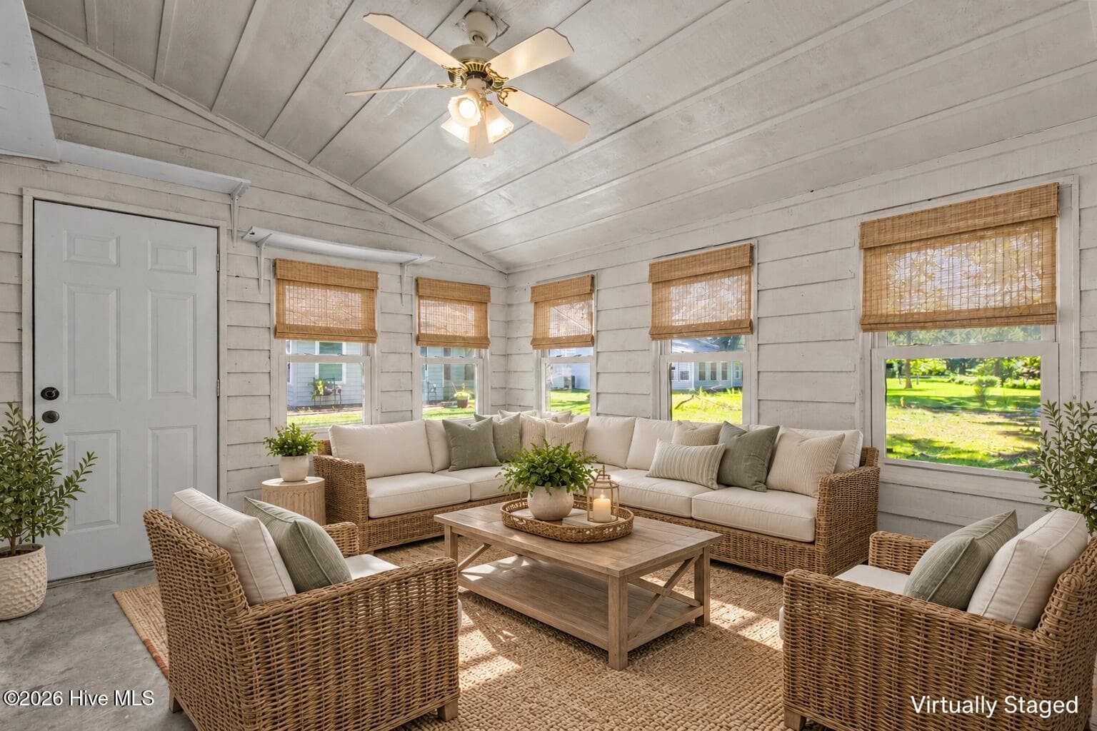 Virtually Staged - Enclosed Porch - 15a Masters Court Drive, New Bern, NC 28562