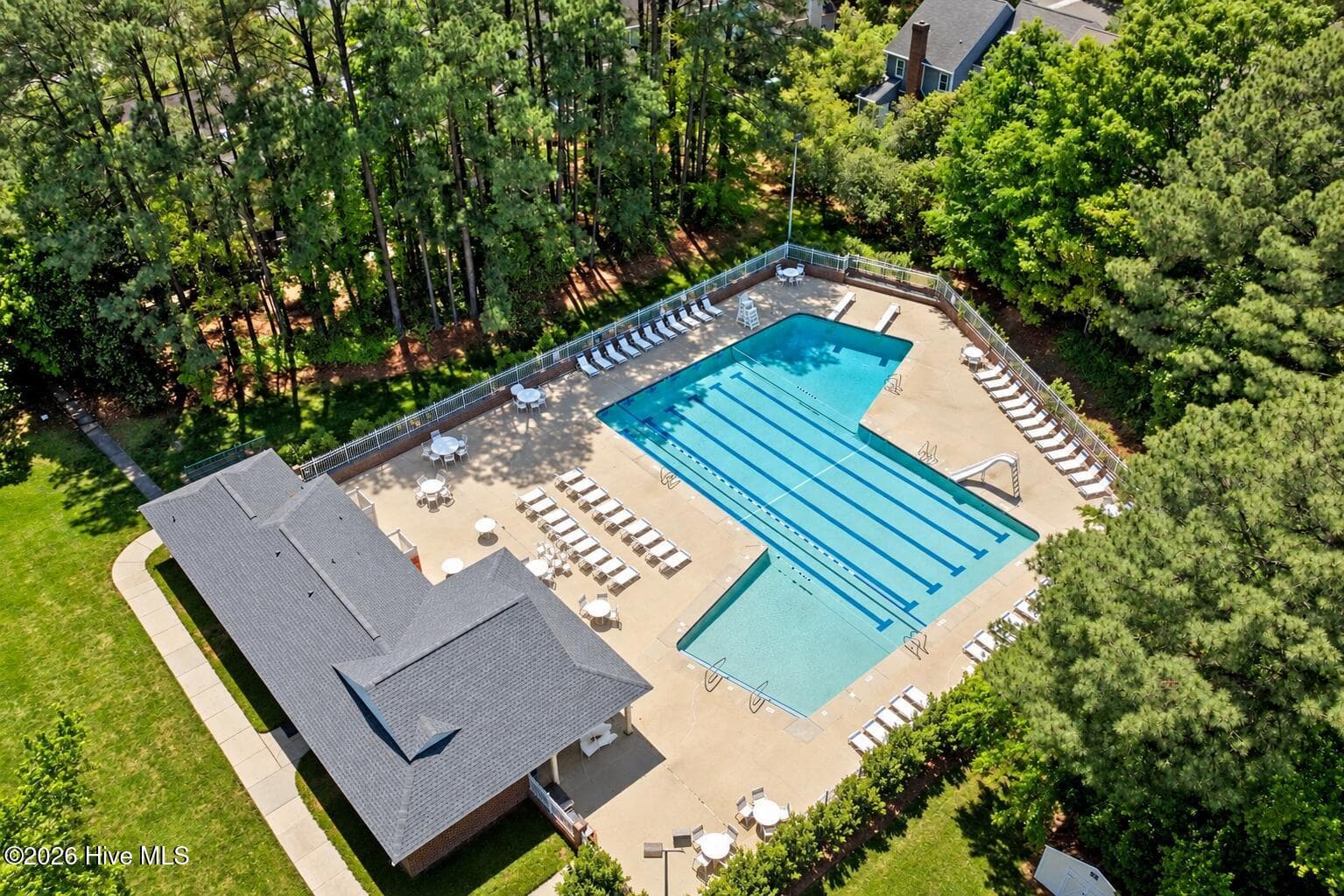 A slide and TWO diving boards! - 8407 Wycombe Lane, Raleigh, NC 27615