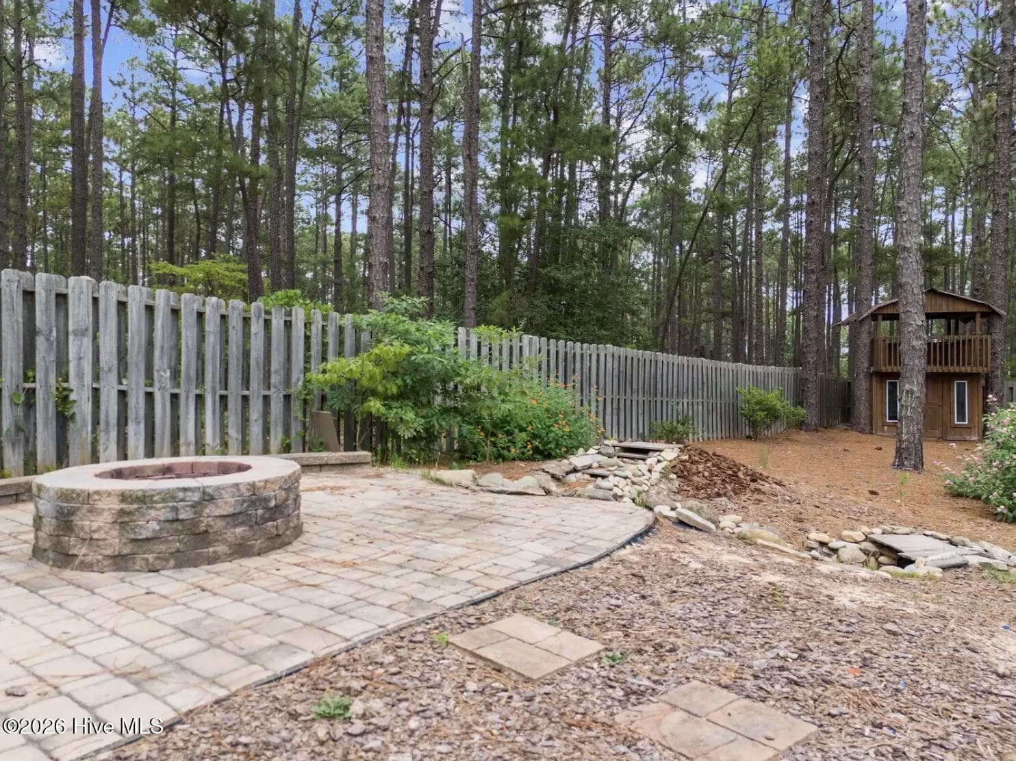 Firepit and Water Feature - 1316 Devonshire Trail, Aberdeen, NC 28315