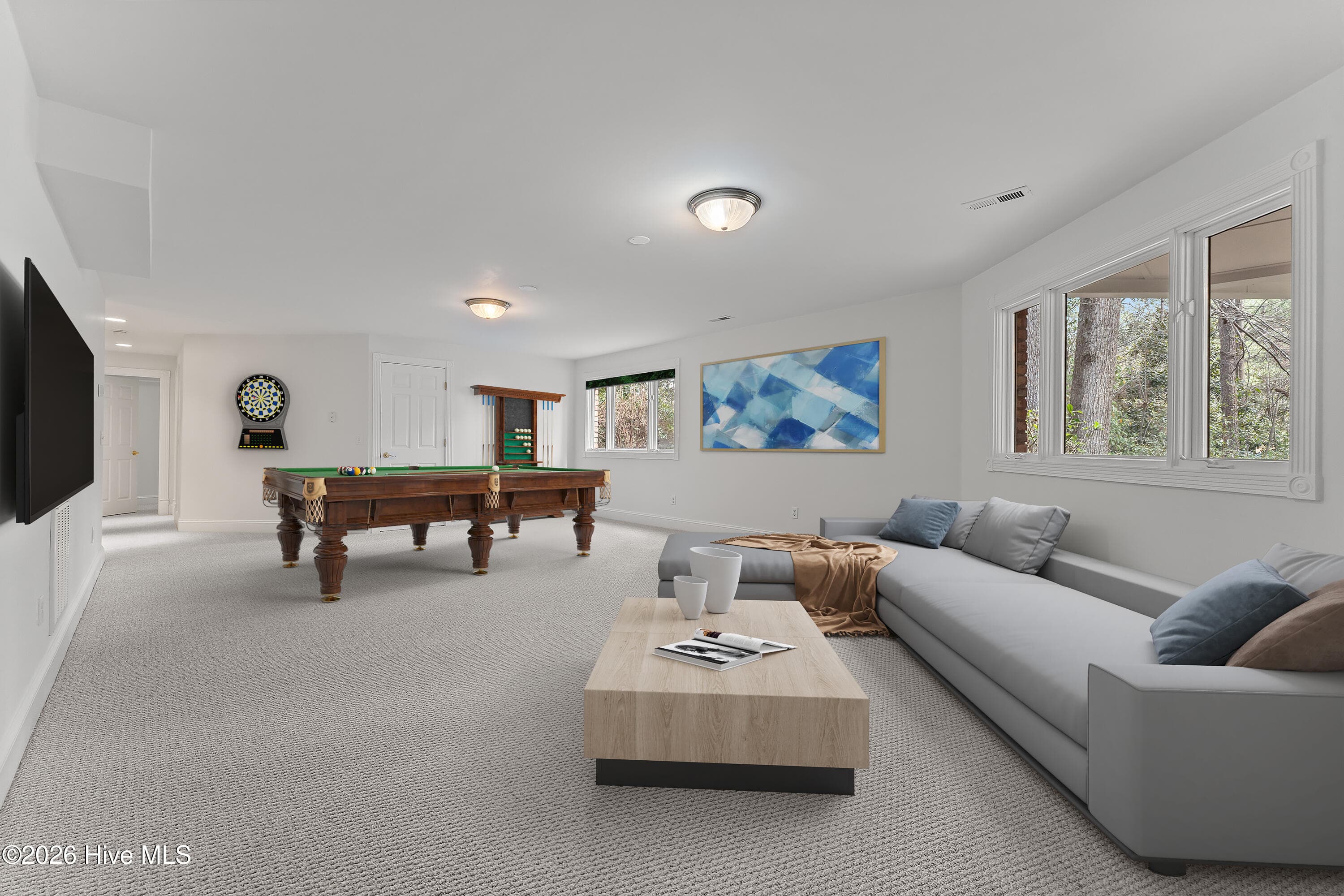 Virtual display of recreation room. - 22 Lochmere Drive, Pinehurst, NC 28374